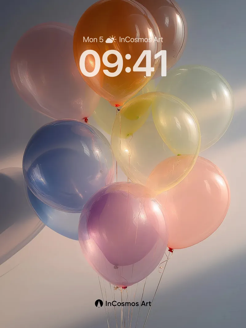 Floating Hues Wallpaper with Soft Light Drift