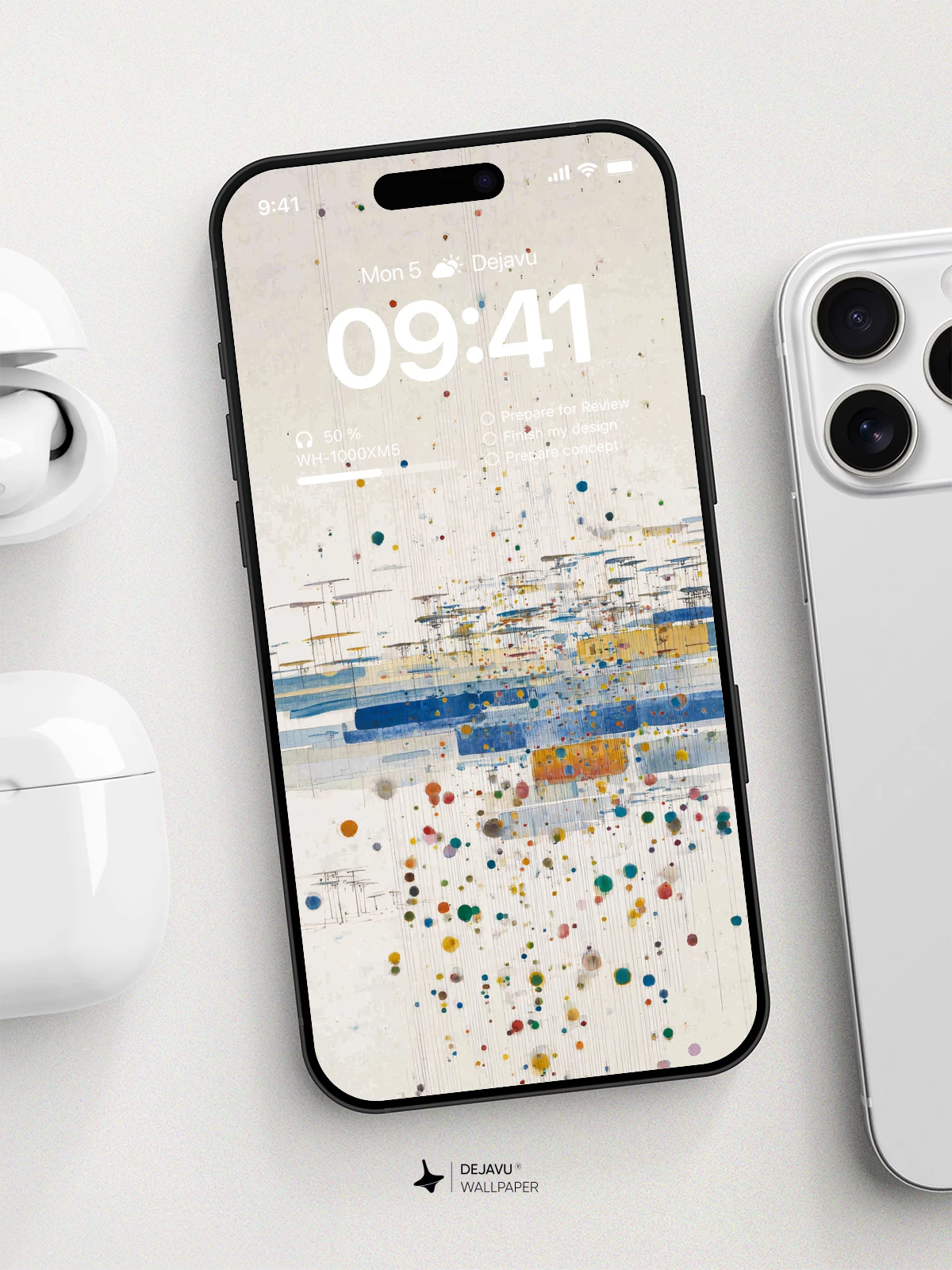 Wu Guanzhong Style Abstract Wallpaper 8K