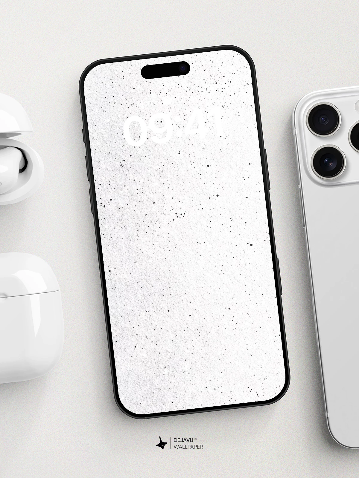 White Concrete Texture Wallpaper 8K