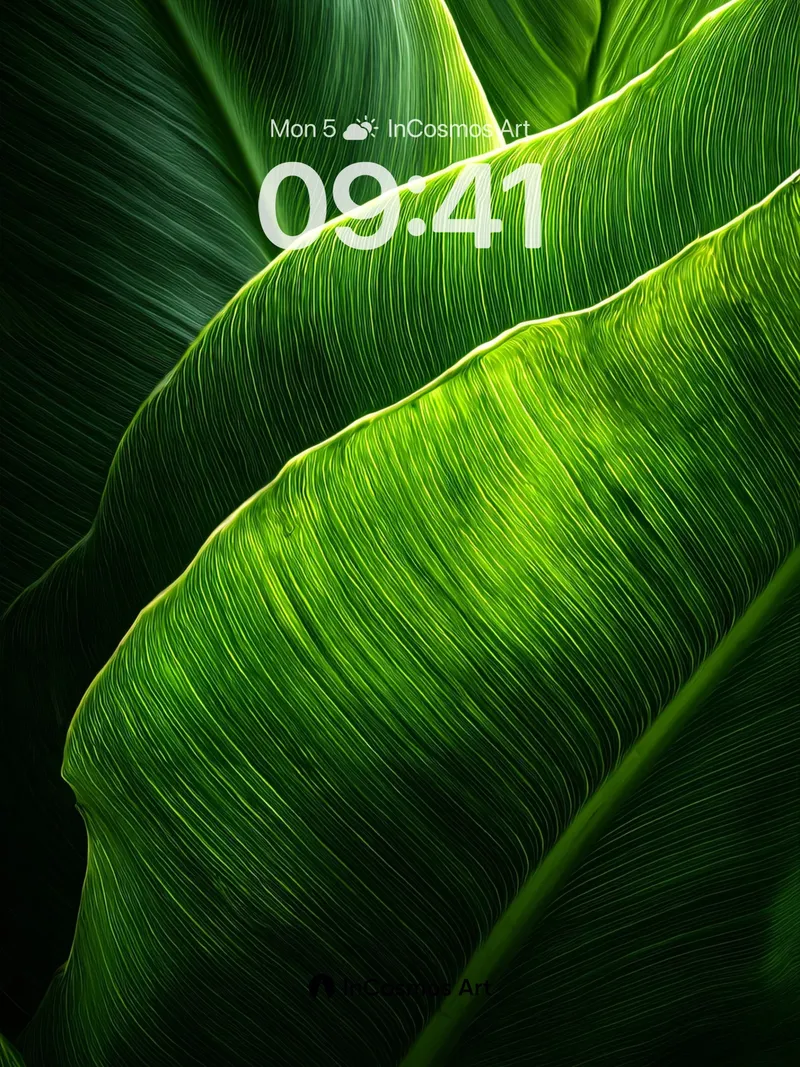 Emerald Vein Wallpaper with Living Light