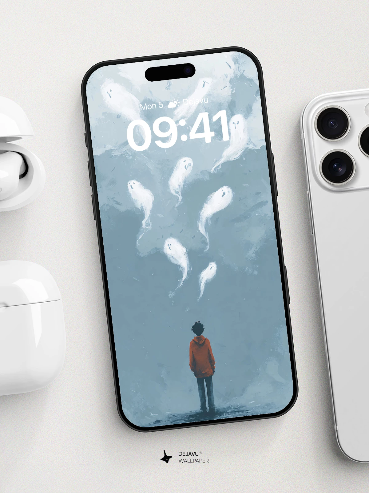 Ghostly Spirits Ascending 8K Wallpaper for Phone and Mobile