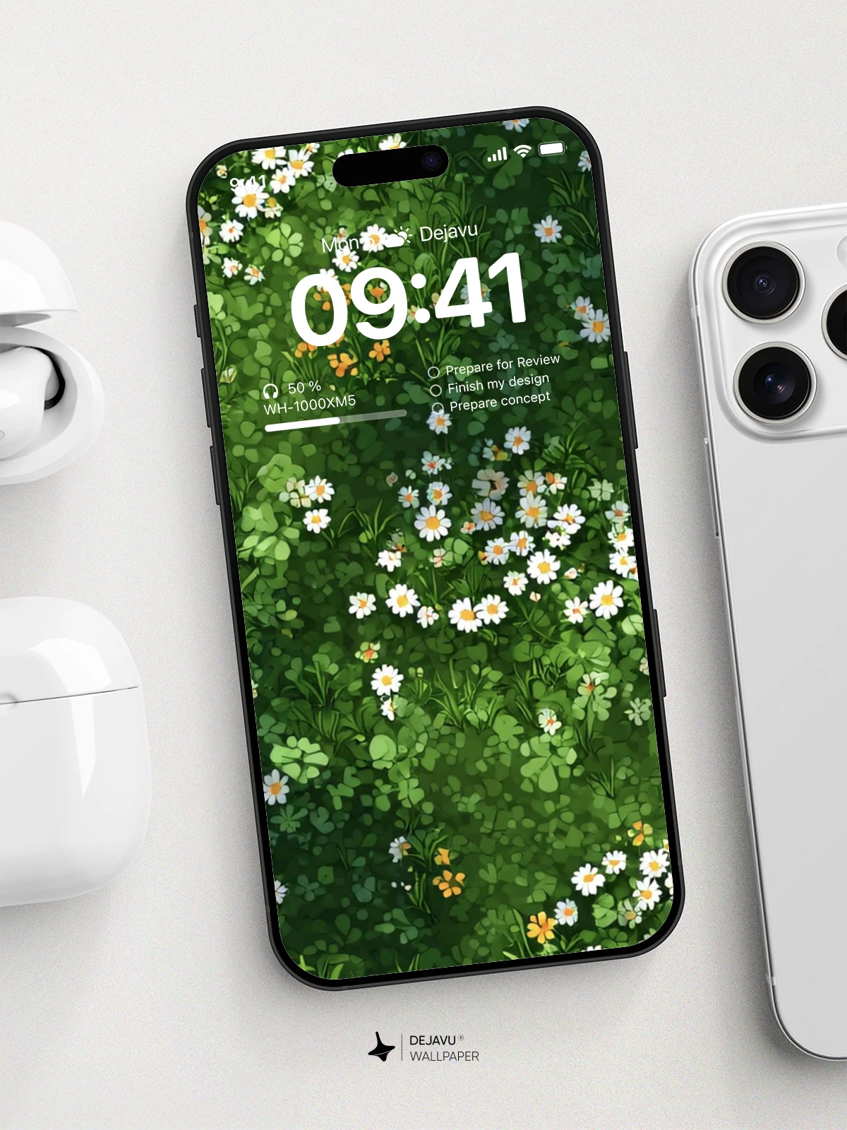 Meadow Flowers 8K Wallpaper for iPhone and Android