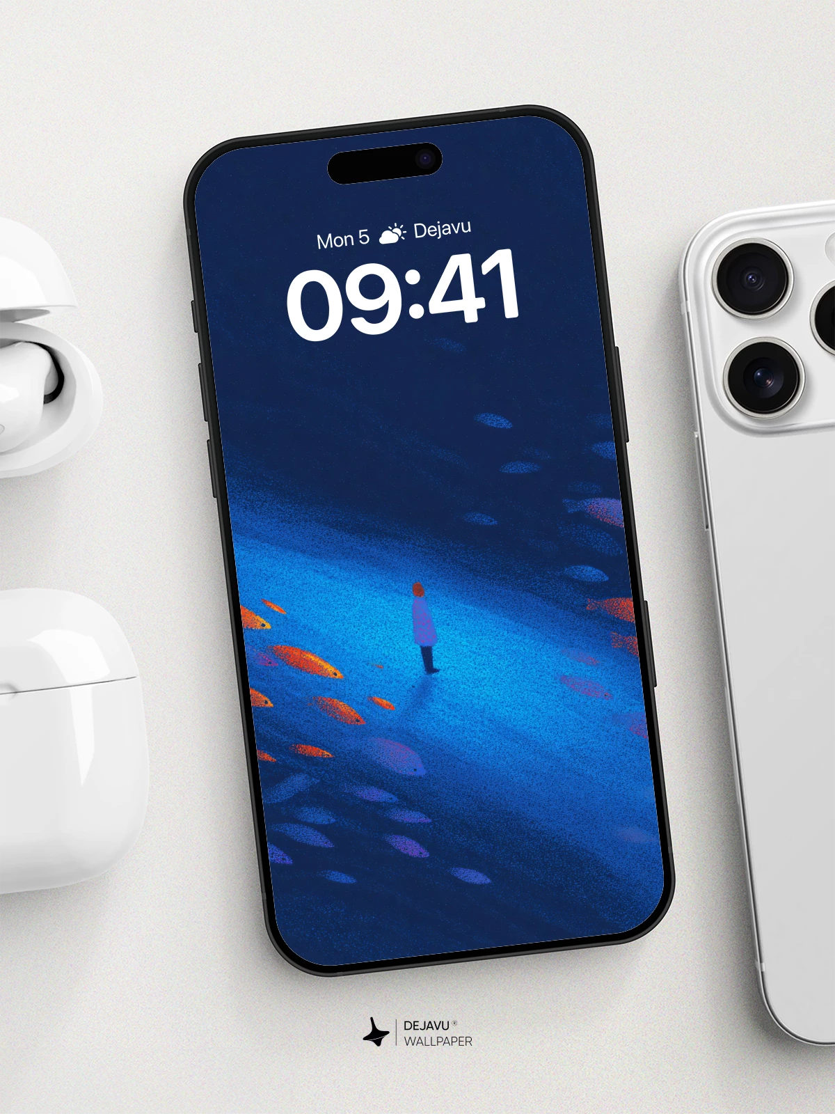 Surreal Ocean Walk Wallpaper 8K for iPhone and Android