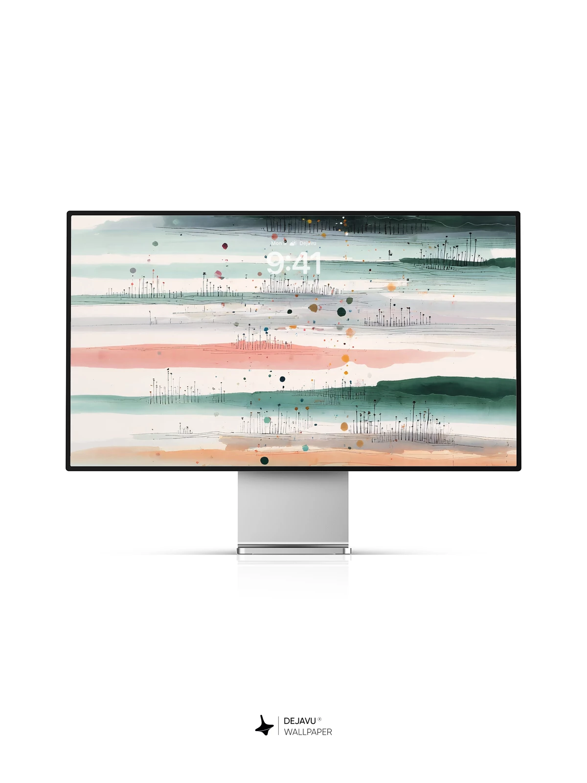 Abstract Watercolor Landscape 8K Wallpaper