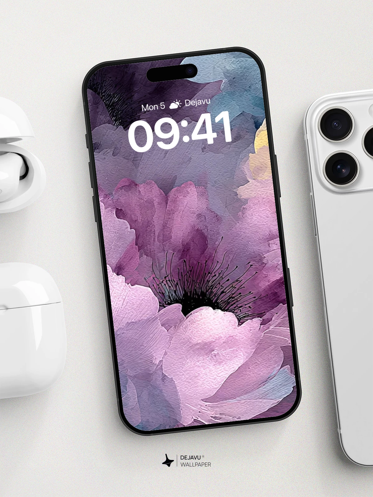 Watercolor Floral Dreams Wallpaper 8K for iPhone and Android