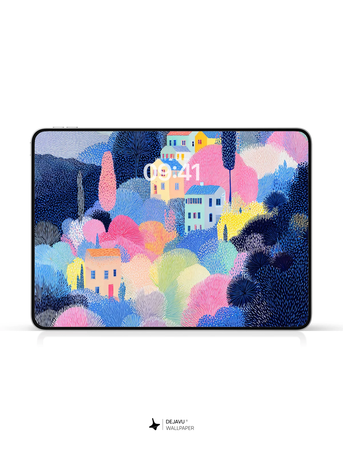 Whimsical Forest Village 8K Wallpaper for Phone and Tablet