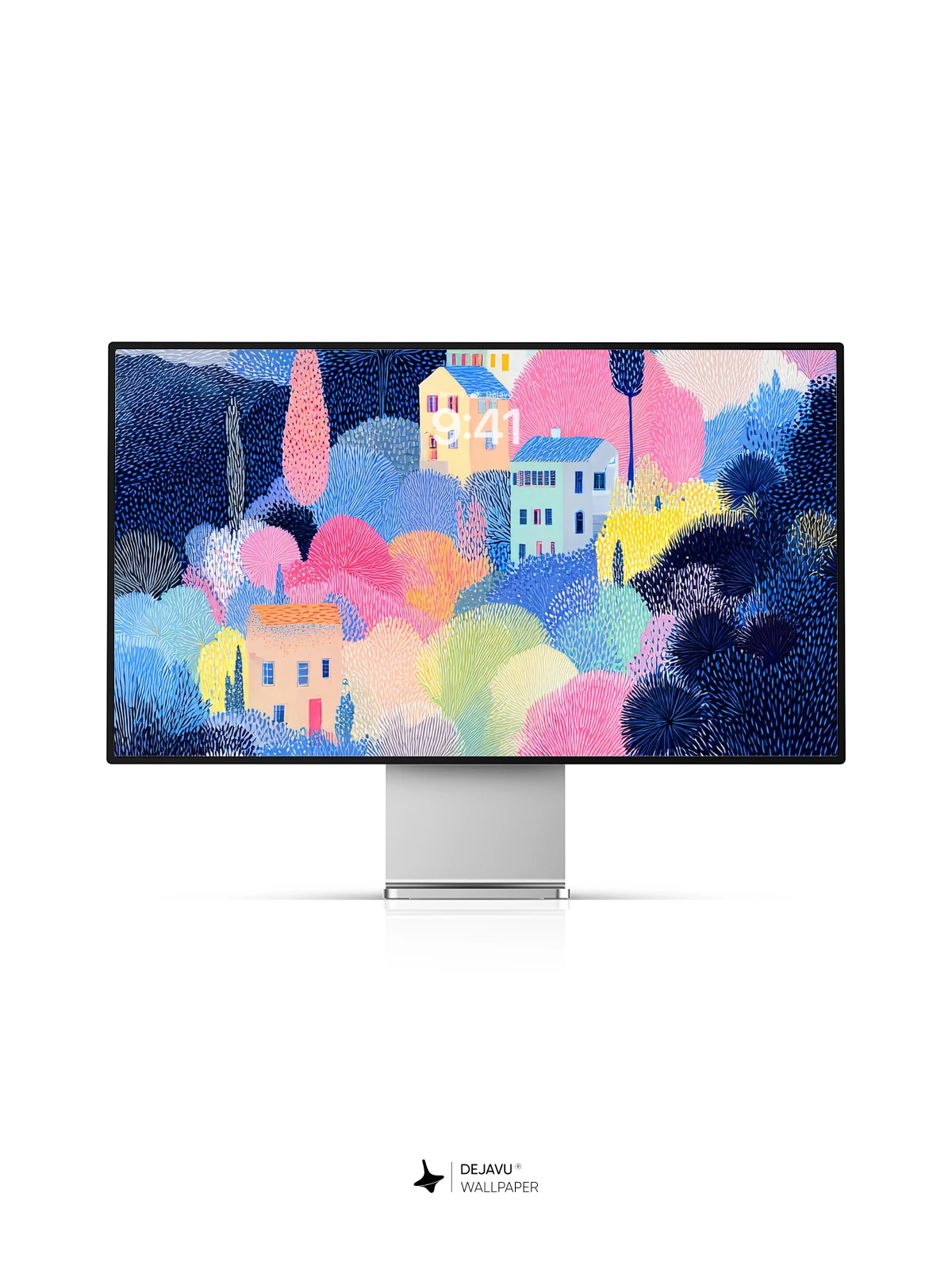 Whimsical Forest Village 8K Wallpaper for Phone and Tablet