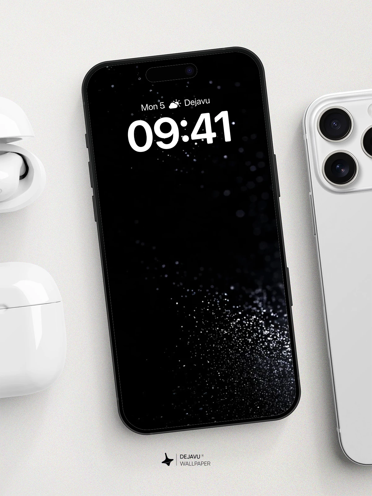 White Dust Explosion 8K Wallpaper for iPhone & Android