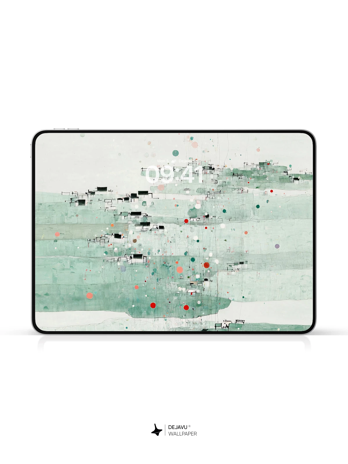 Wu Guanzhong Style Abstract Landscape Wallpaper 8K
