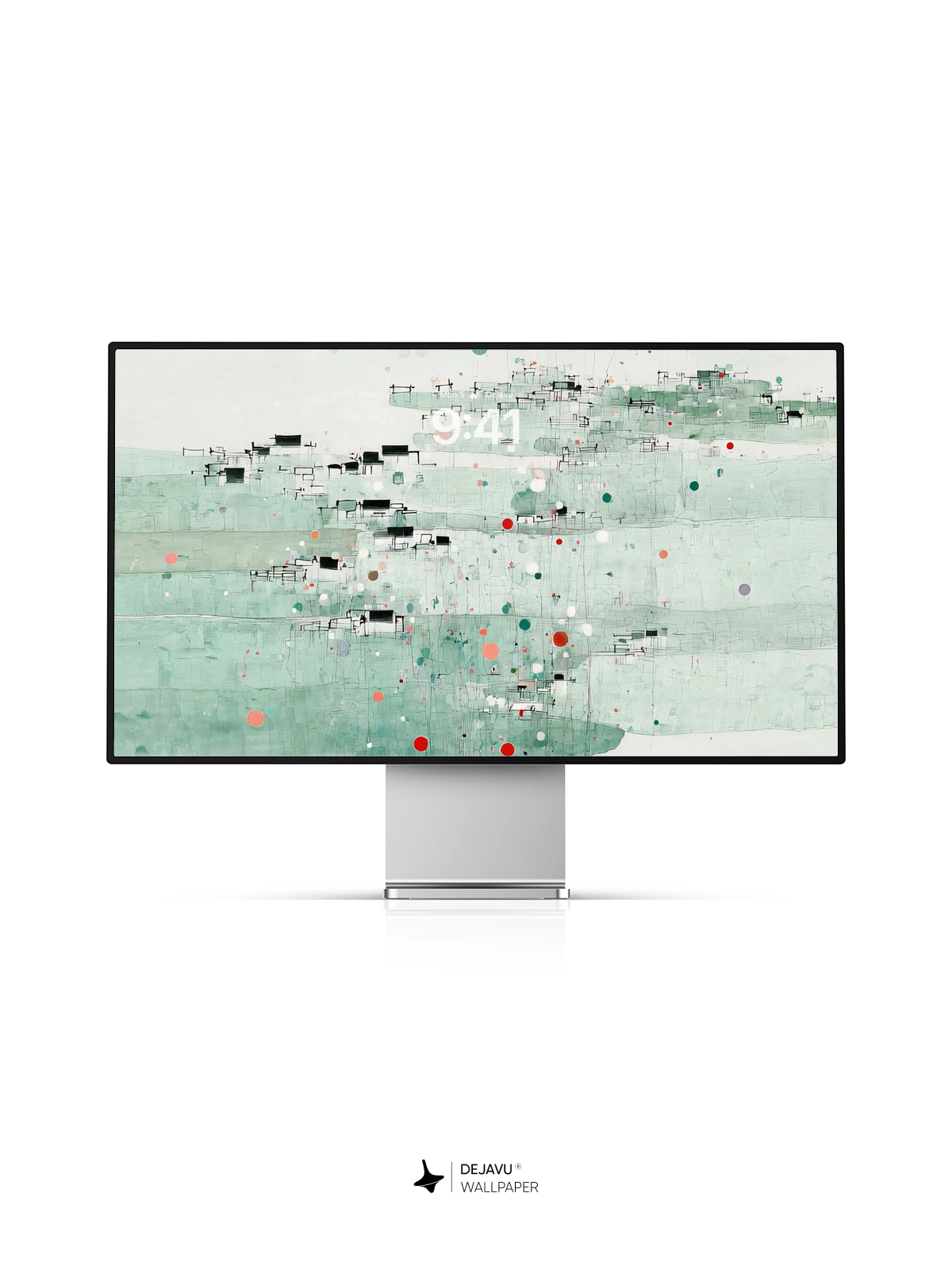 Wu Guanzhong Style Abstract Landscape Wallpaper 8K