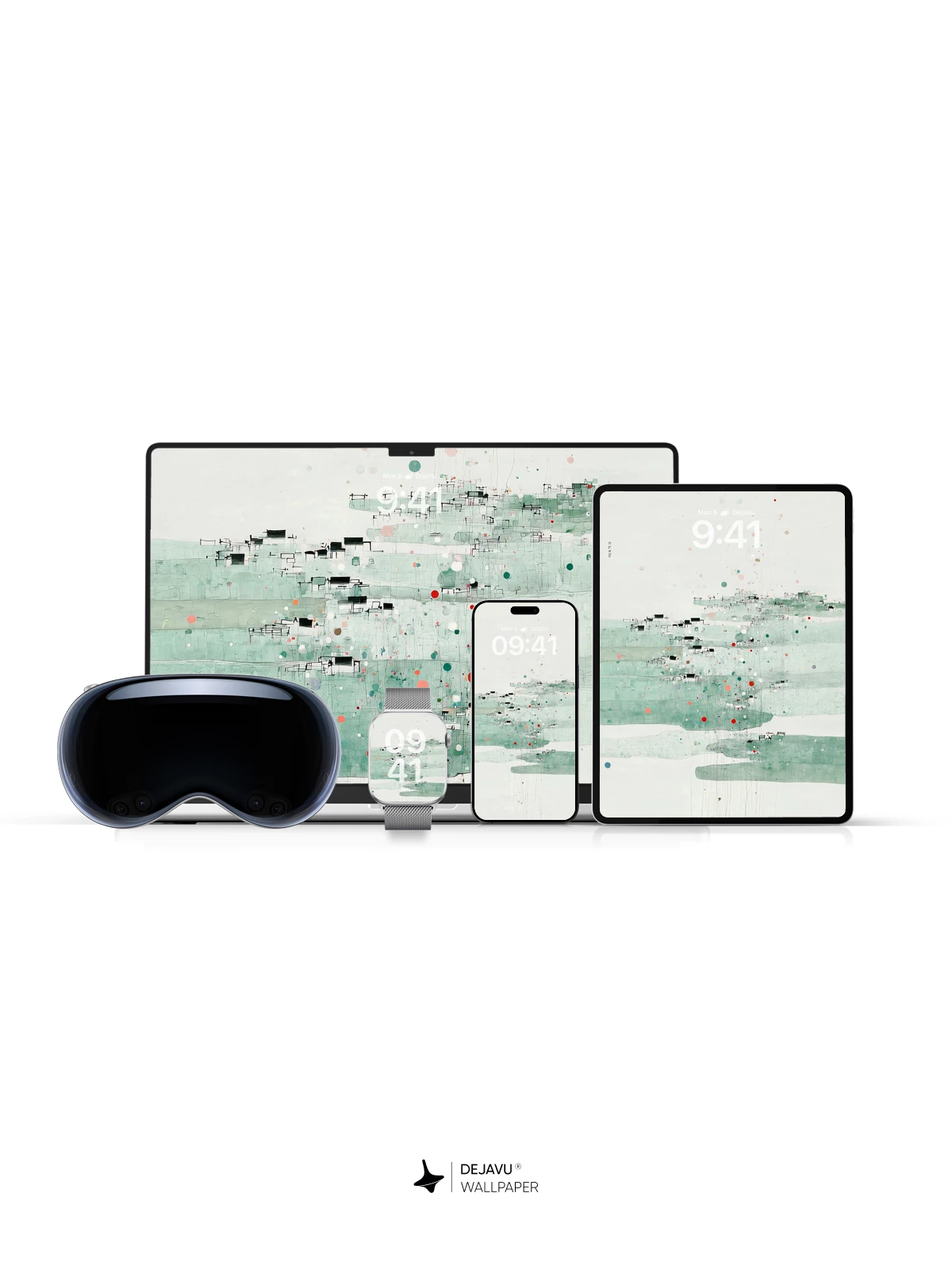 Wu Guanzhong Style Abstract Landscape Wallpaper 8K