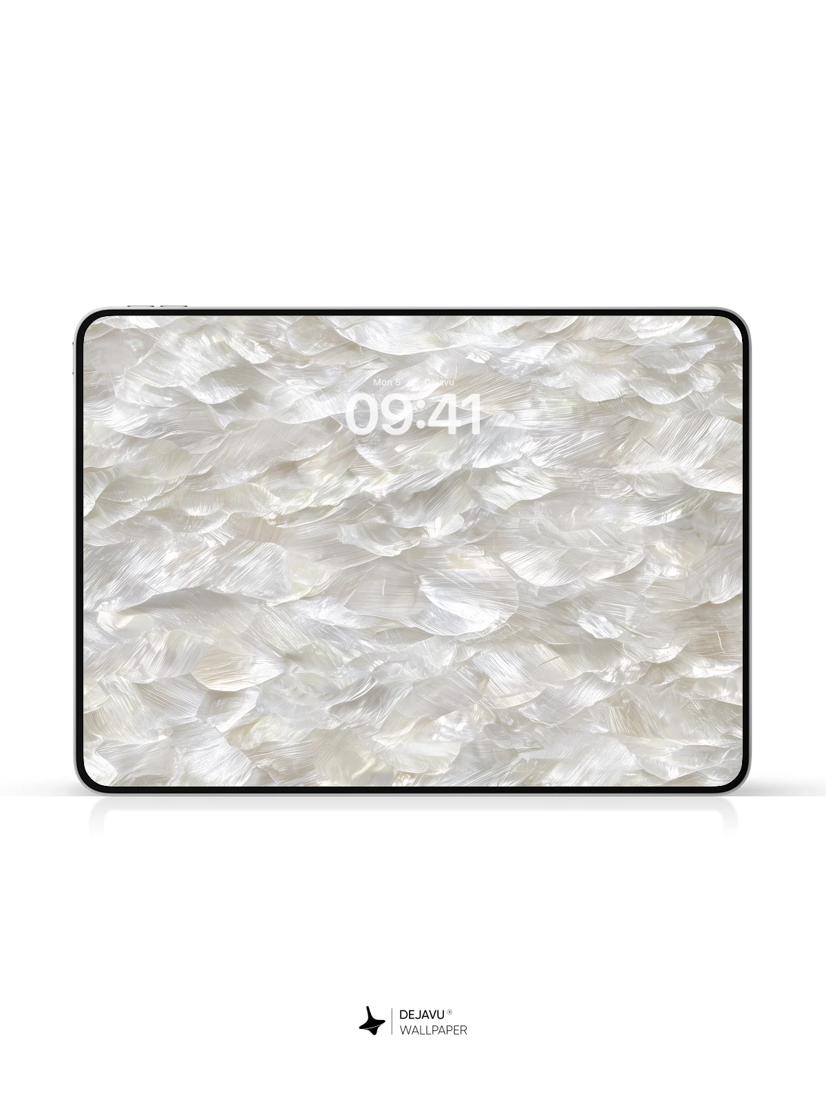 White Pearl Shell Texture Wallpaper 8K