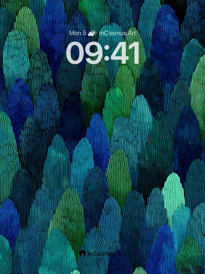 Midnight Pine Forest Wallpaper with Textured Depth