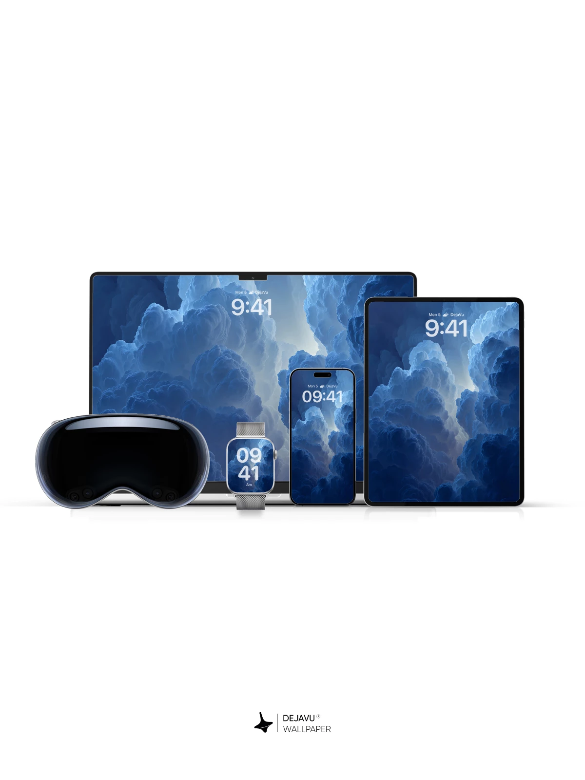 Blue Storm Clouds 8K Wallpaper for iPhone and Android