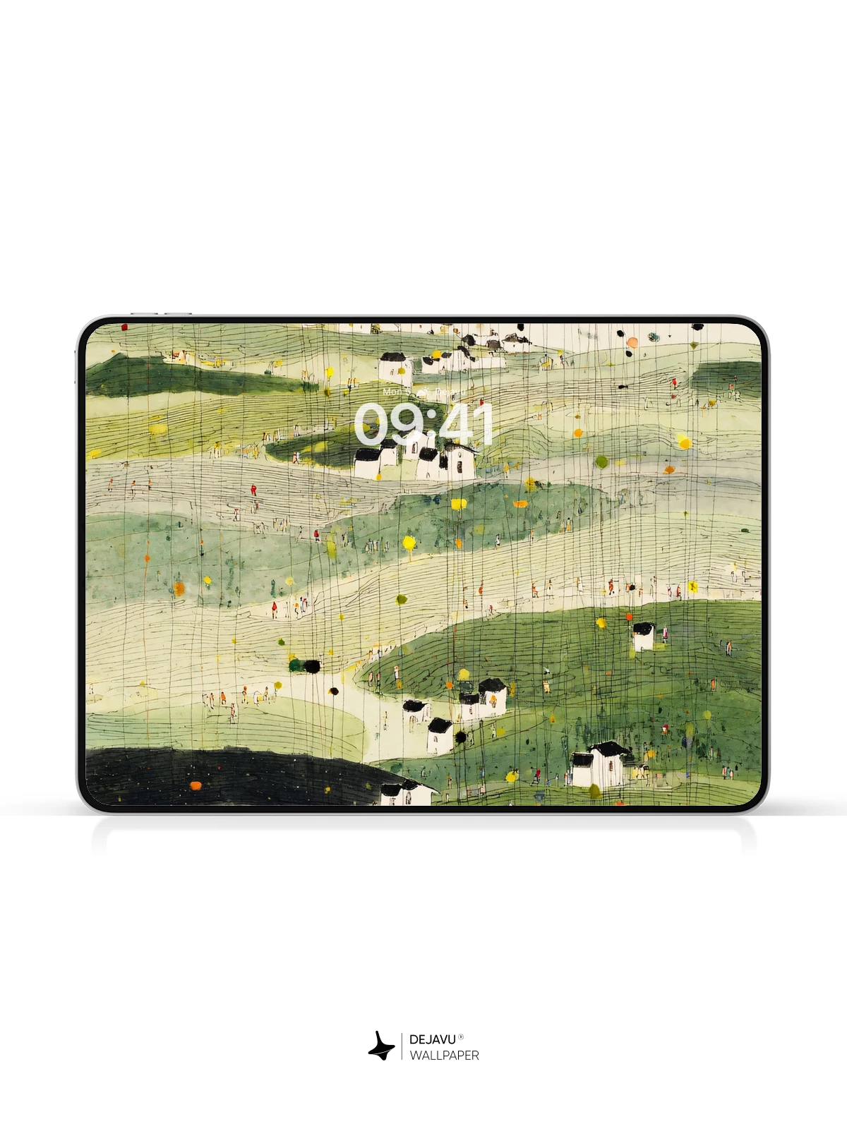 Wu Guanzhong Style Abstract Landscape Wallpaper 8K