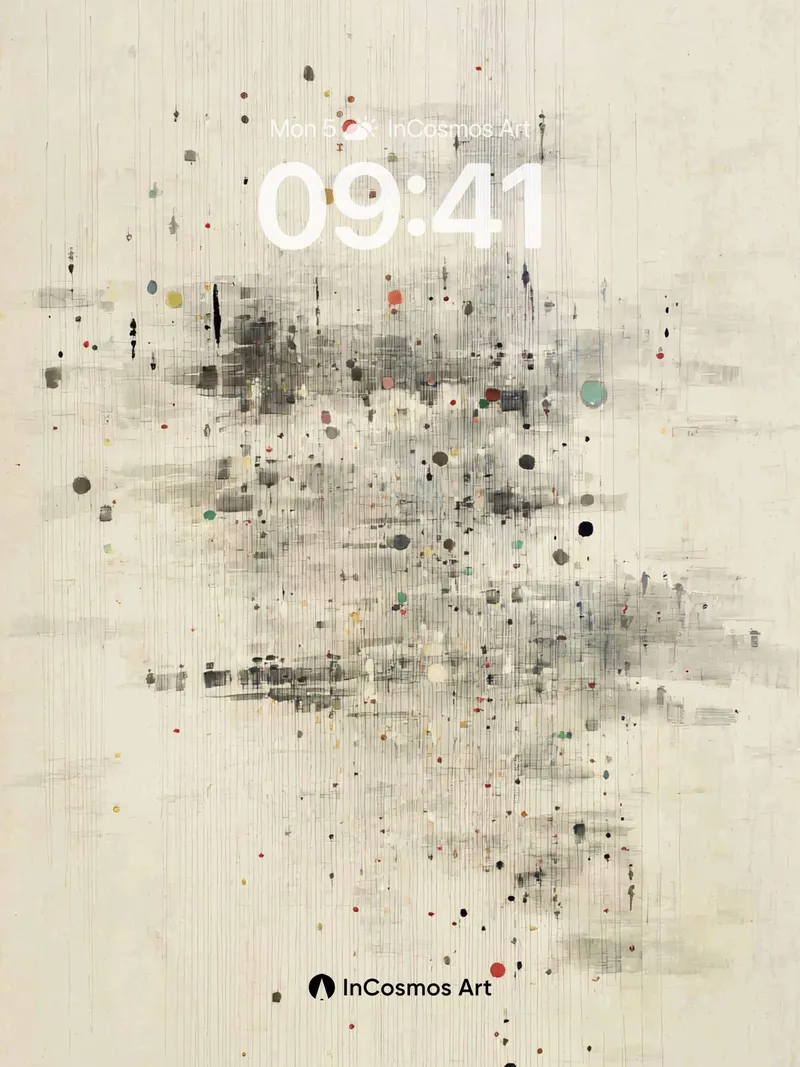 Quiet Rainfall Wallpaper with Painted Silence
