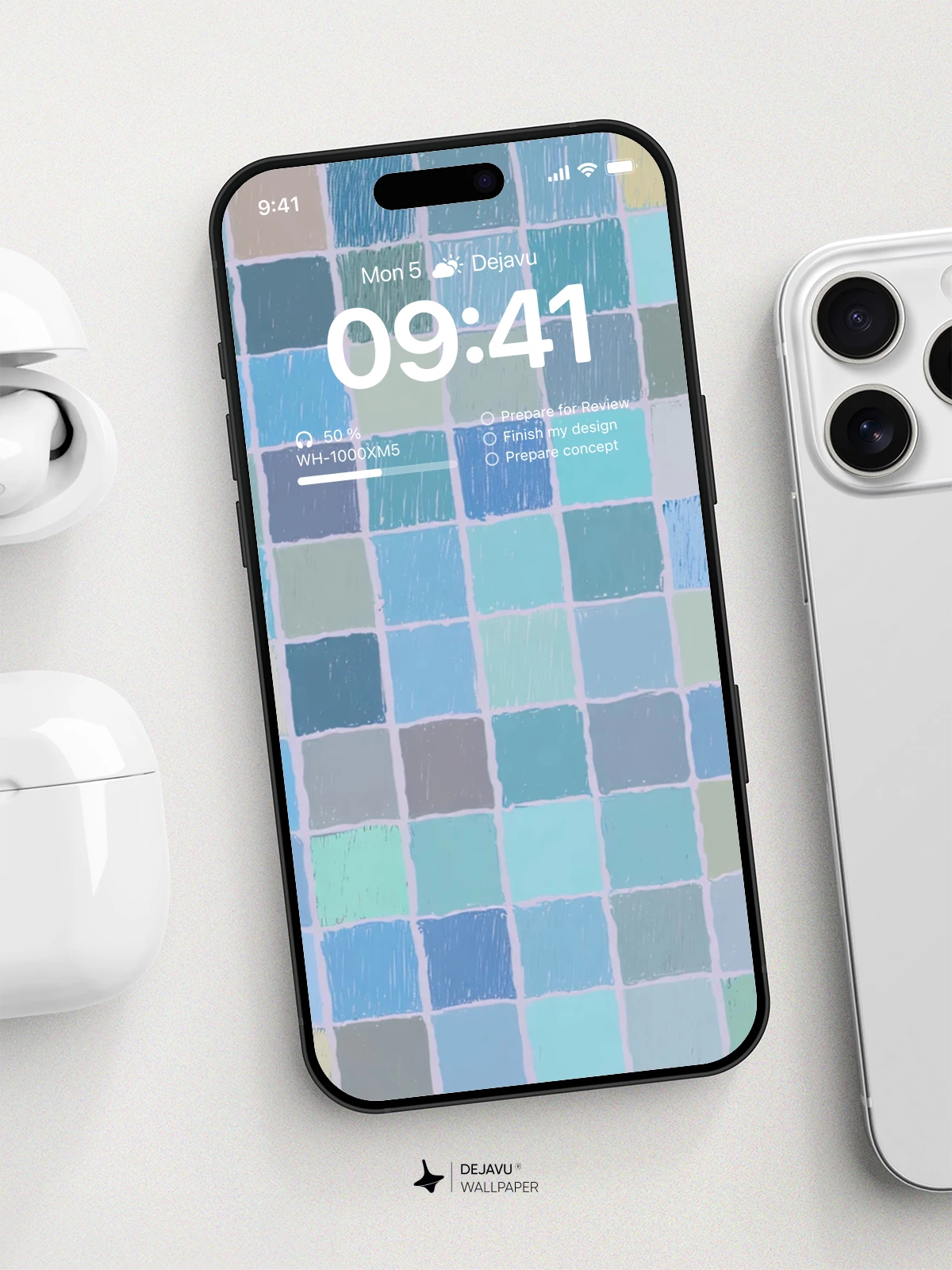 Soft Grid Abstract Wallpaper 8K