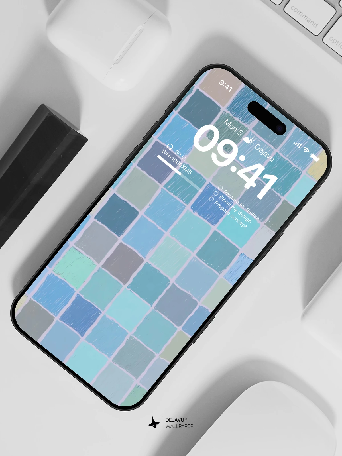 Soft Grid Abstract Wallpaper 8K