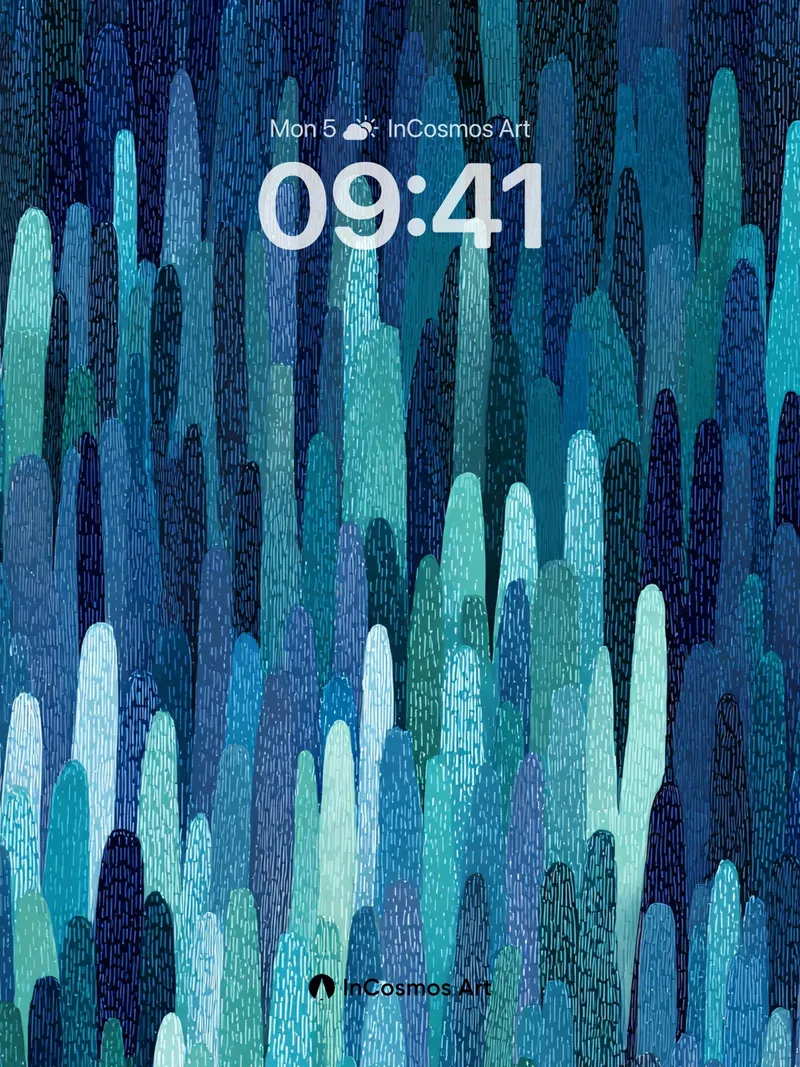 Midnight Forest Wallpaper with Vertical Grain