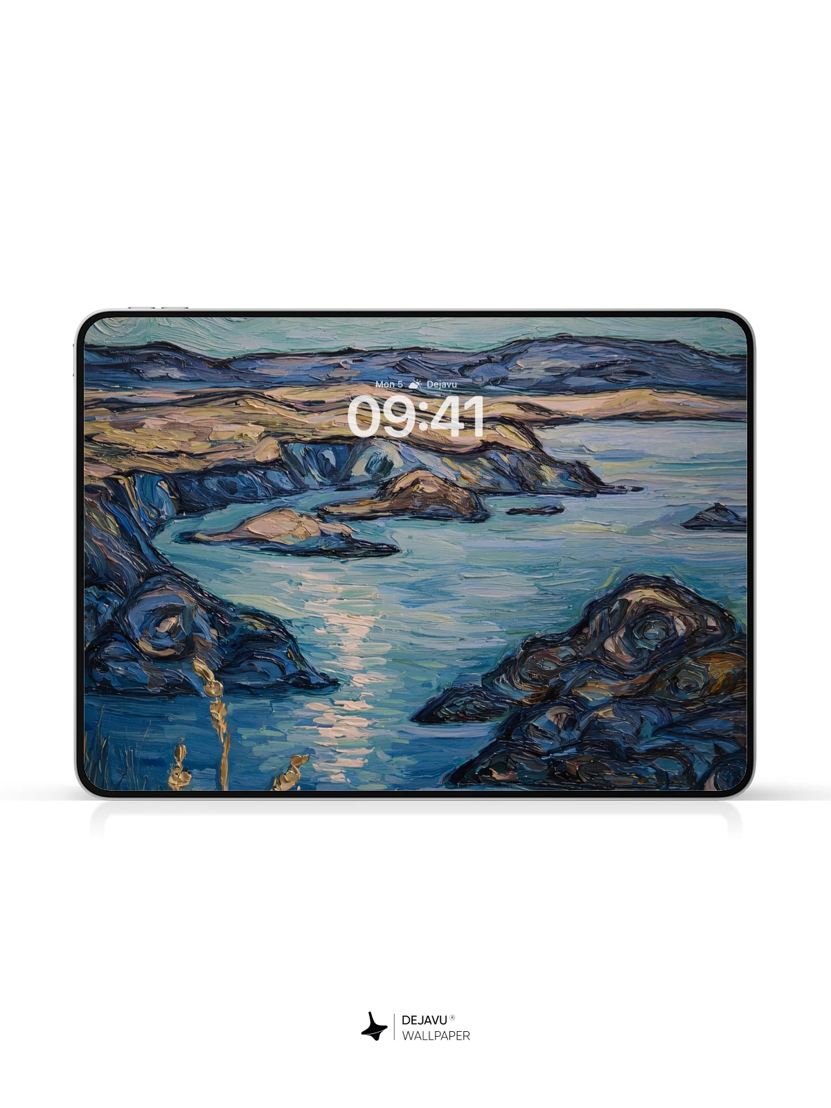 Van Gogh Style Starry Night Landscape Wallpaper 8K
