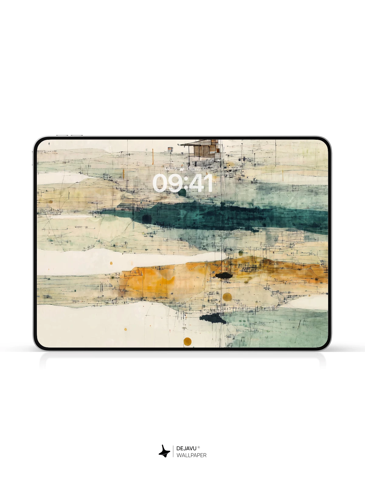 Abstract Watercolor Washes and Splatters Wallpaper 8K
