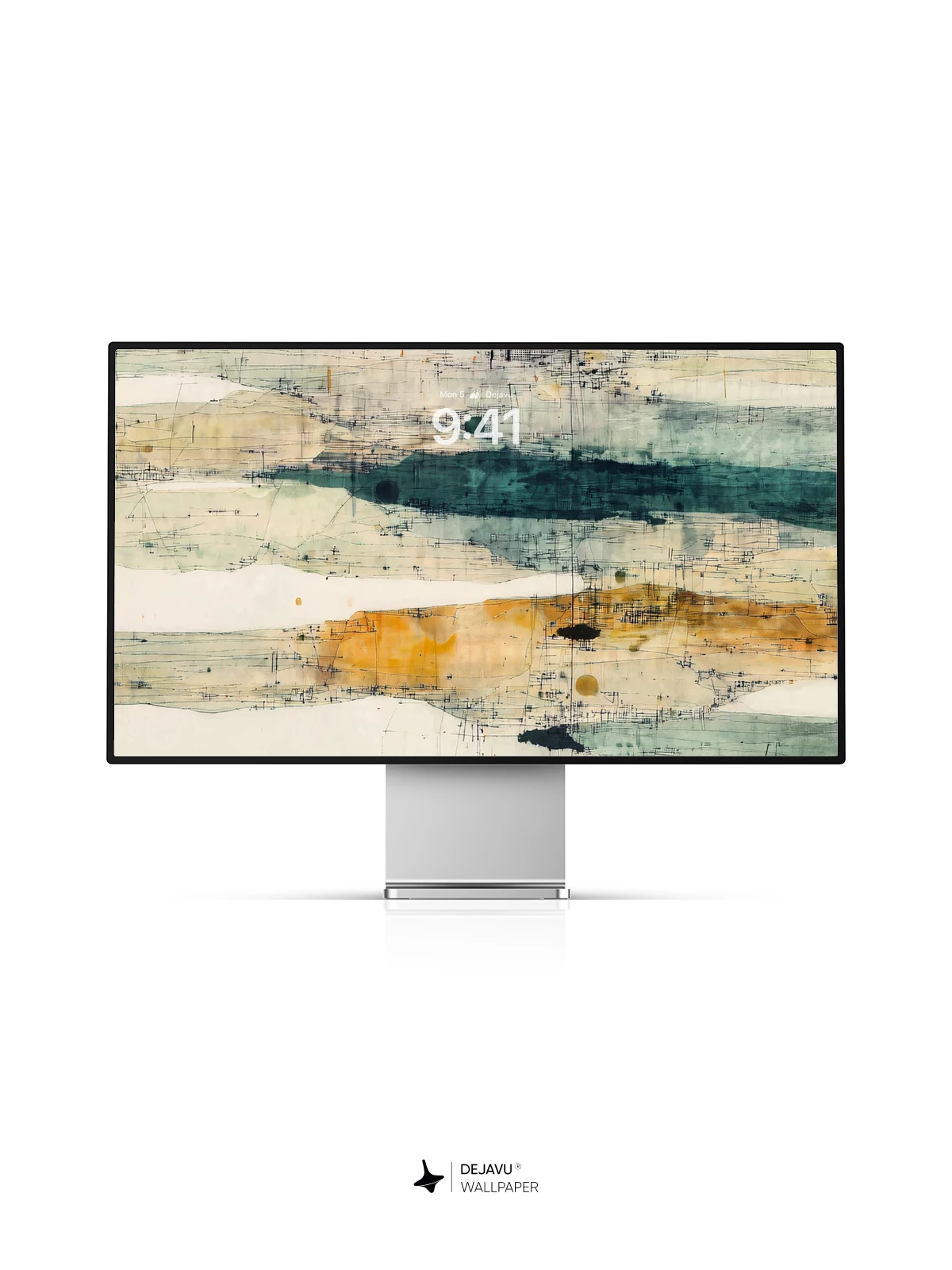 Abstract Watercolor Washes and Splatters Wallpaper 8K