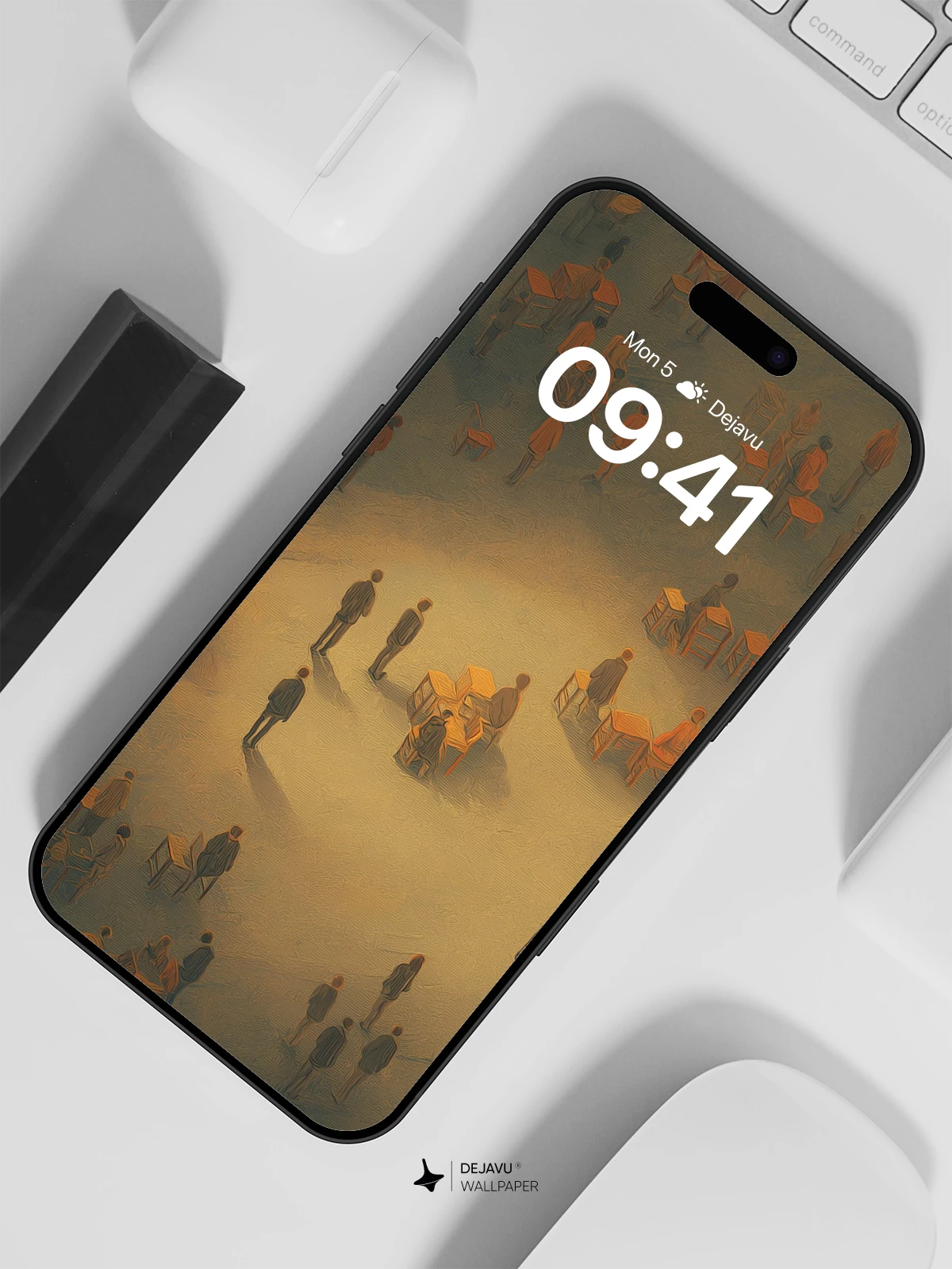 Crowd in the Mist 8K Wallpaper