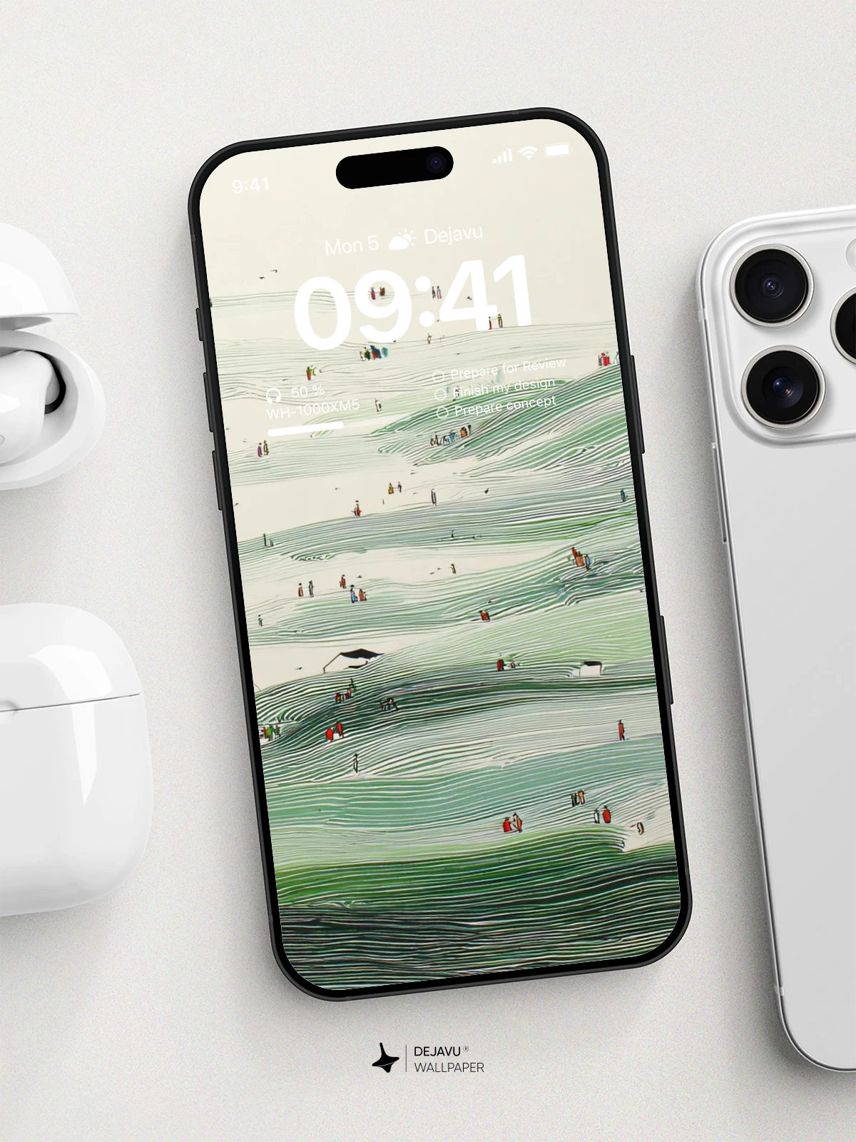 Windswept Hills Abstract Wallpaper 8K