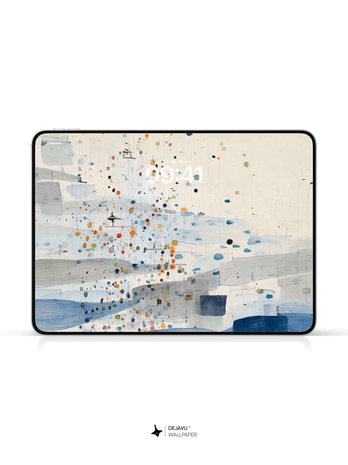 Abstract Watercolor Dots Wallpaper 8K for iPhone & Android