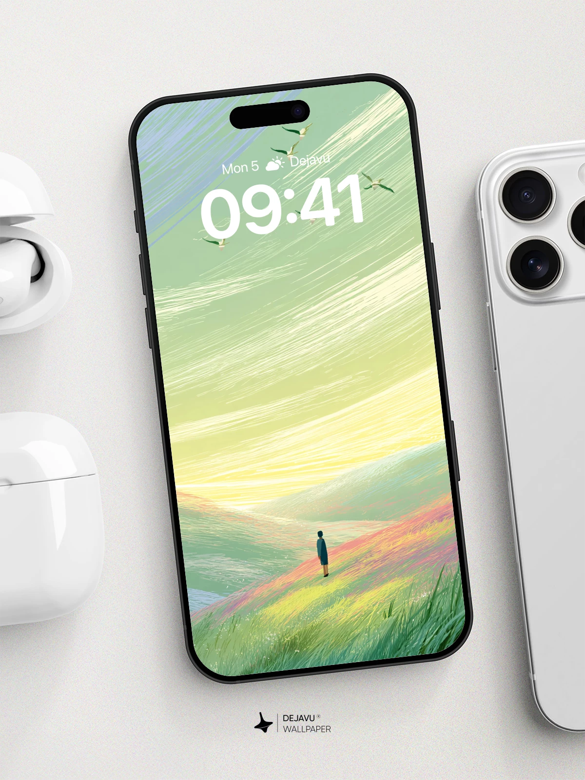 Wind Swept Hills 8K Wallpaper for iPhone and Android