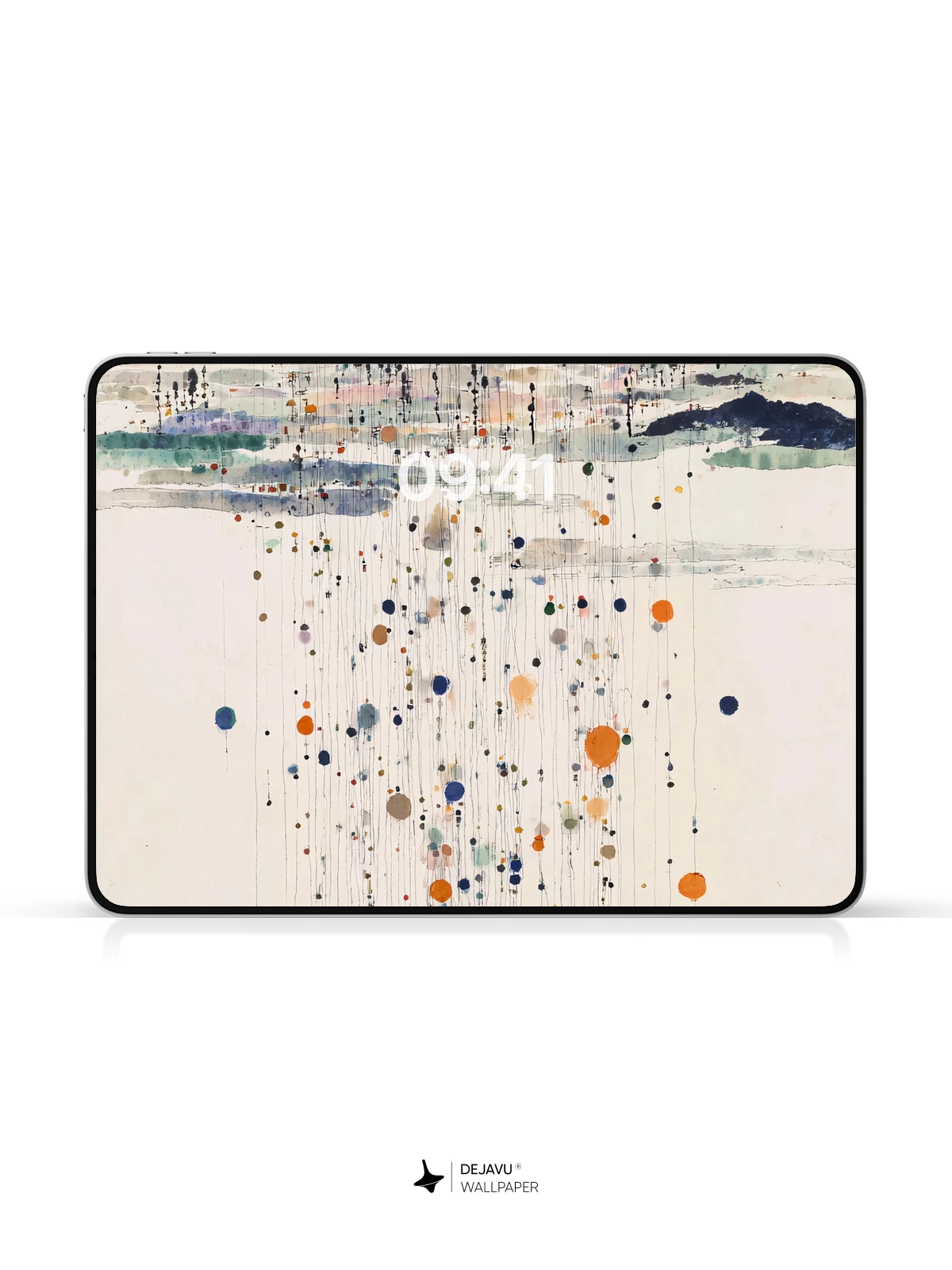 Wu Guanzhong Style Abstract Ink Wallpaper 8K