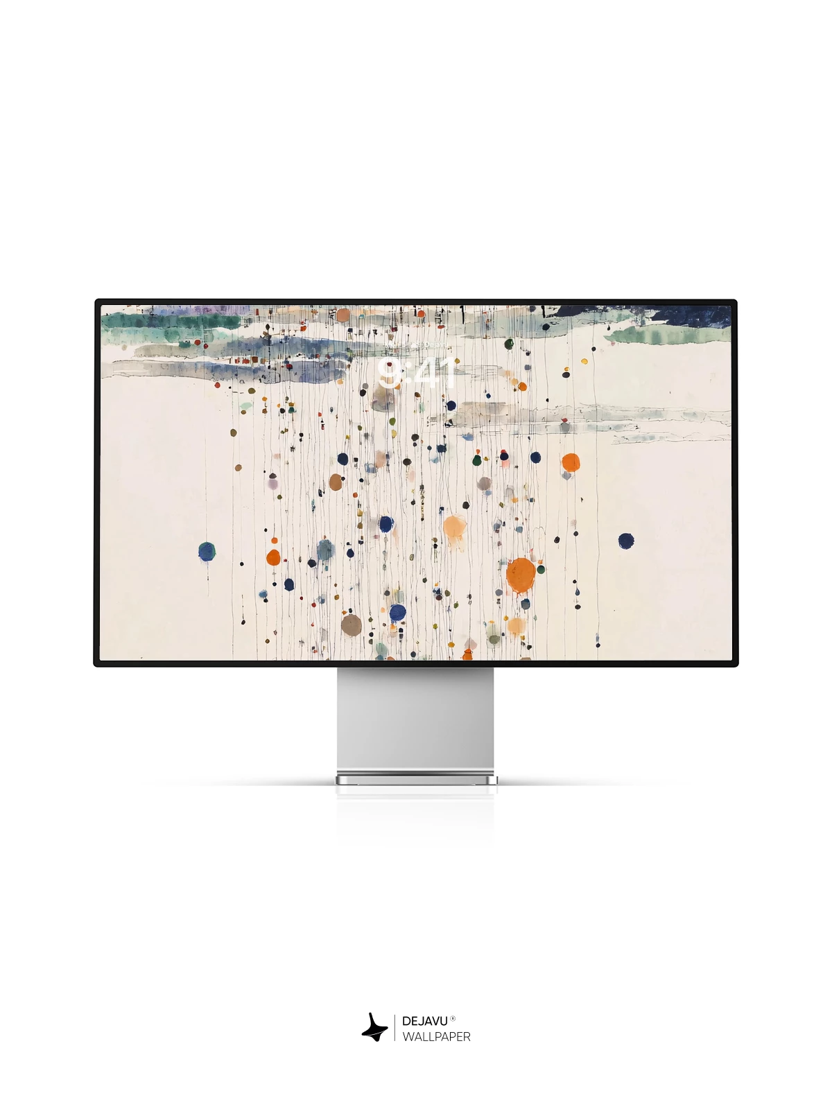 Wu Guanzhong Style Abstract Ink Wallpaper 8K