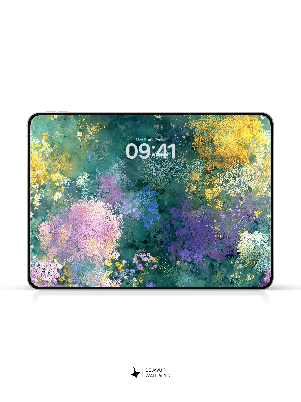 Watercolor Wildflower Field Wallpaper 8K