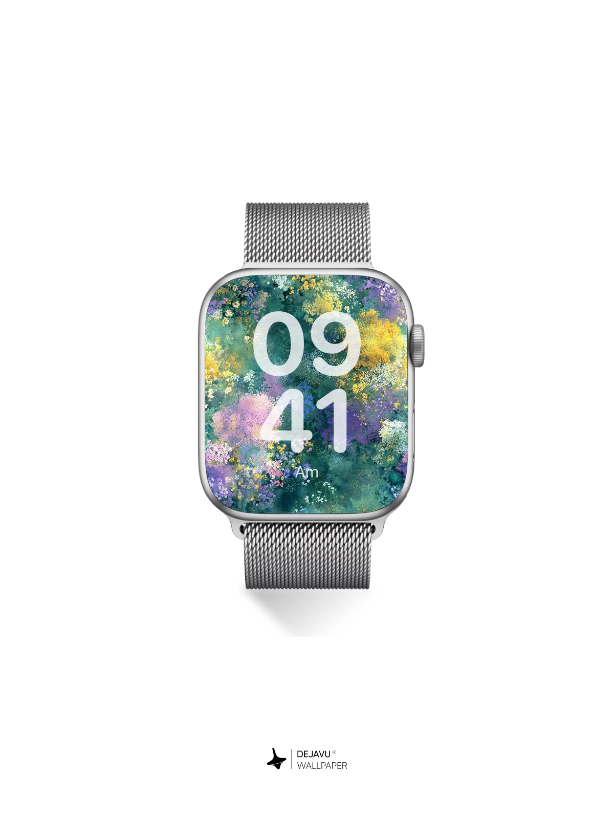 Watercolor Wildflower Field Wallpaper 8K