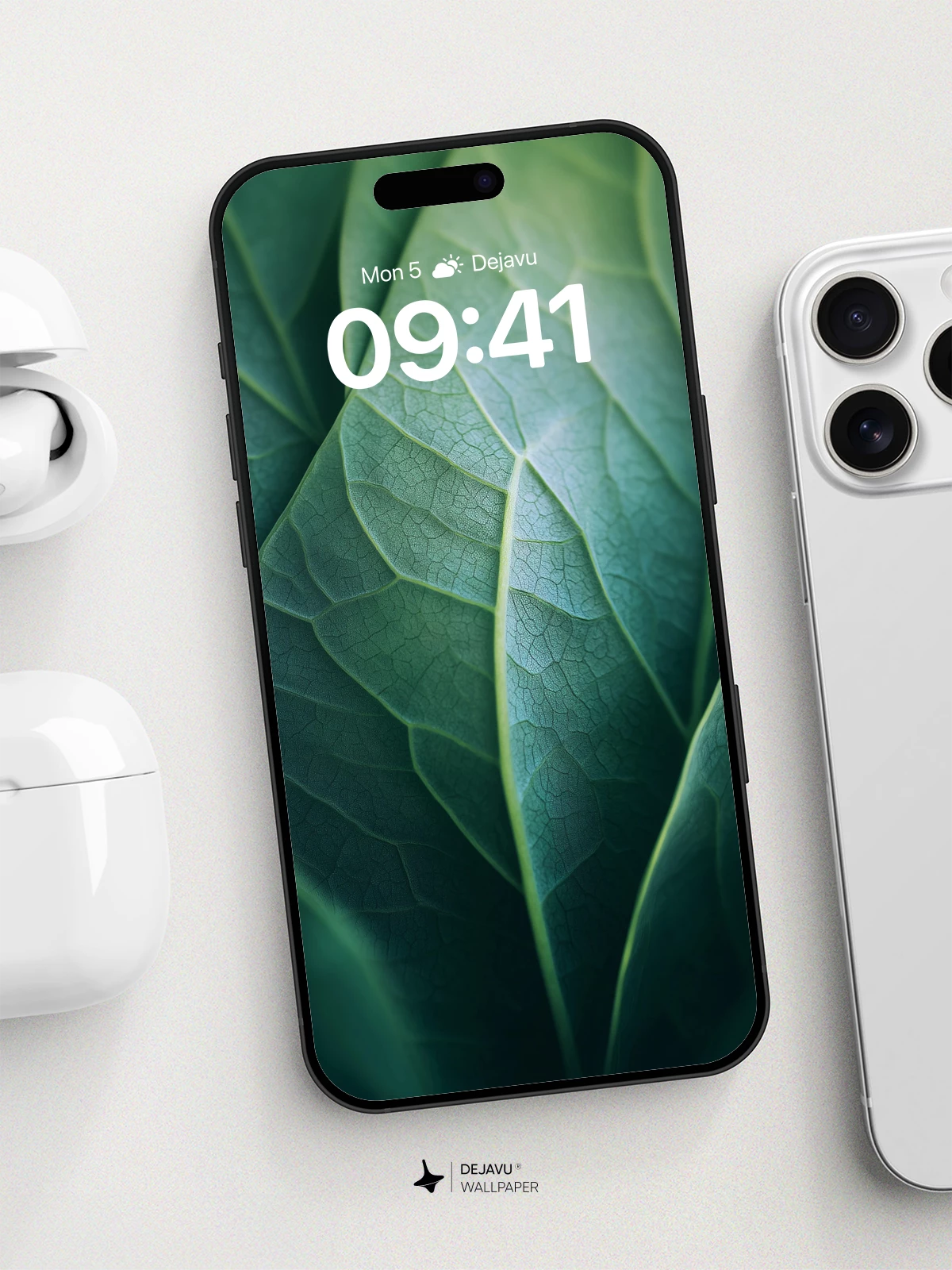 Lush Leaf Veins Wallpaper 8K for iPhone and Android