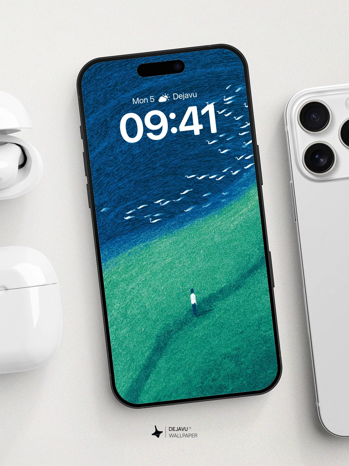 Surreal Ocean Waves Wallpaper 8K for iPhone and Android