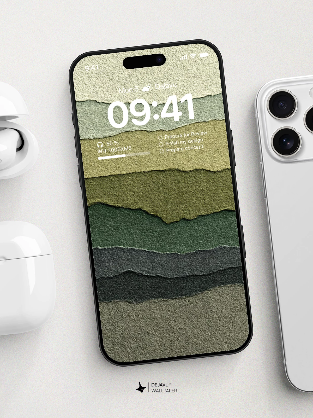 Torn Paper Layers Wallpaper 8K