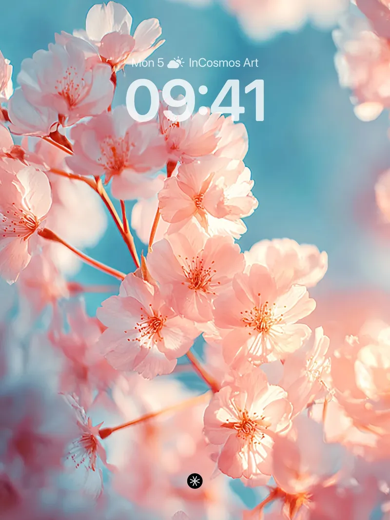 Serene Pink Petals Wallpaper in Soft Light