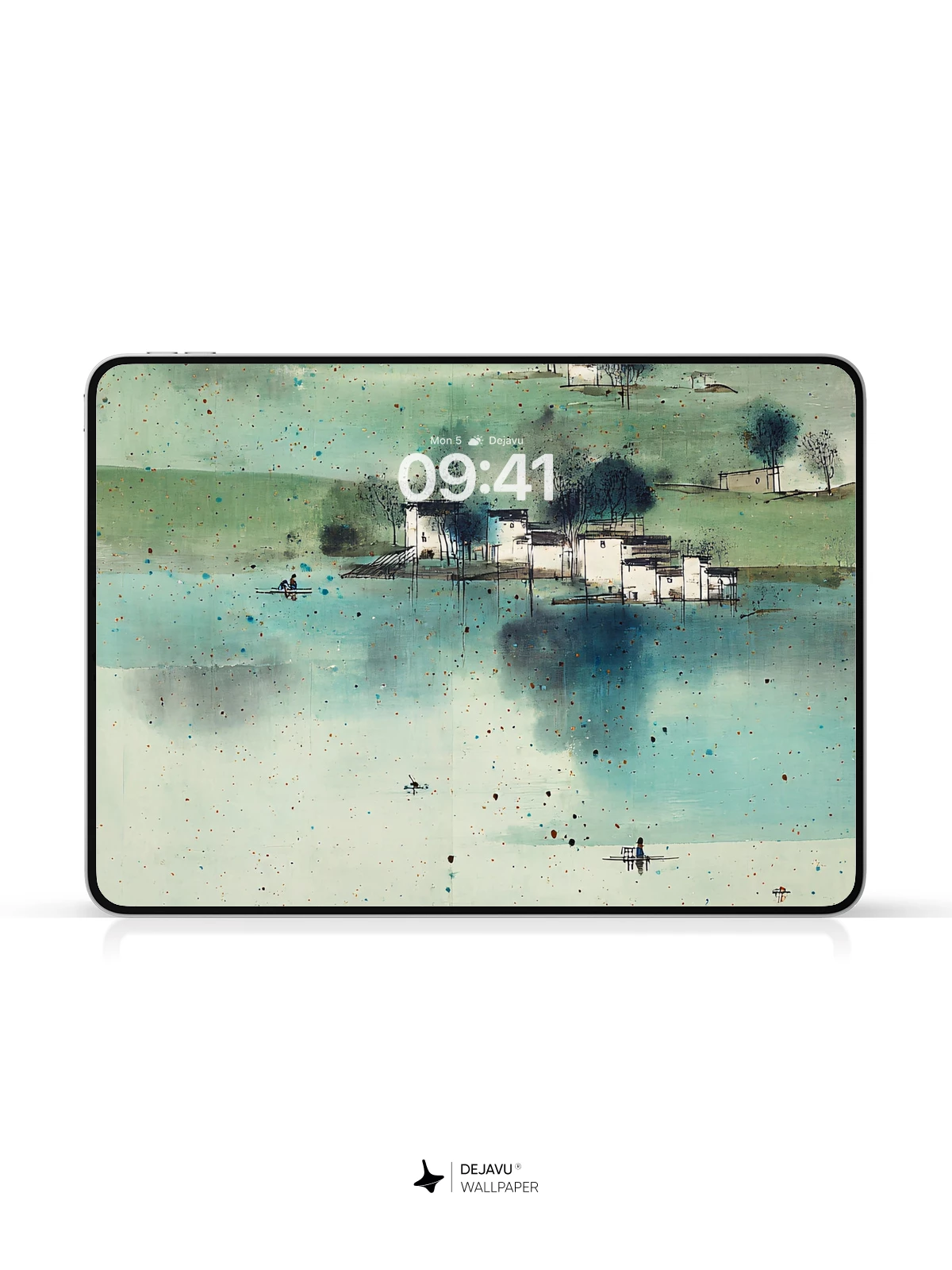 Wu Guanzhong Style Landscape Wallpaper 8K