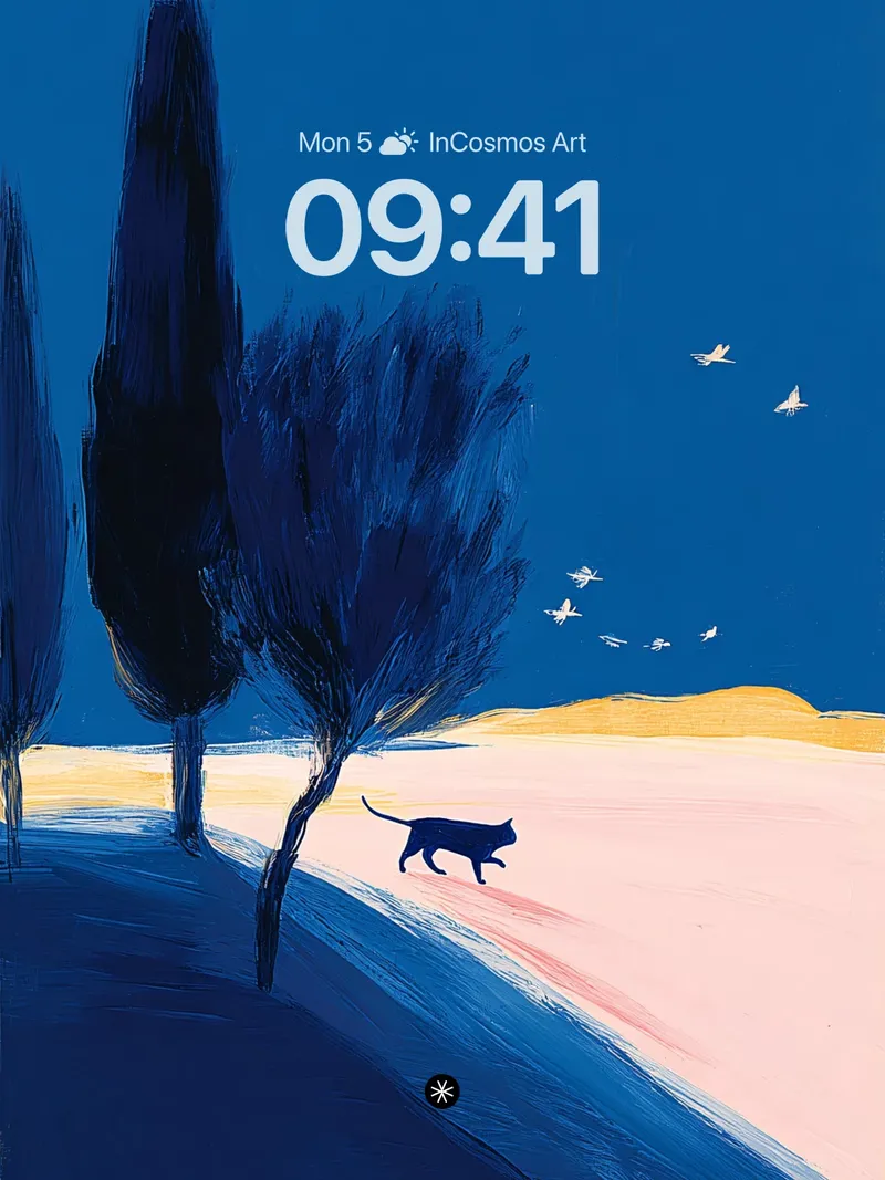Mystical Dusk Wanderer Wallpaper