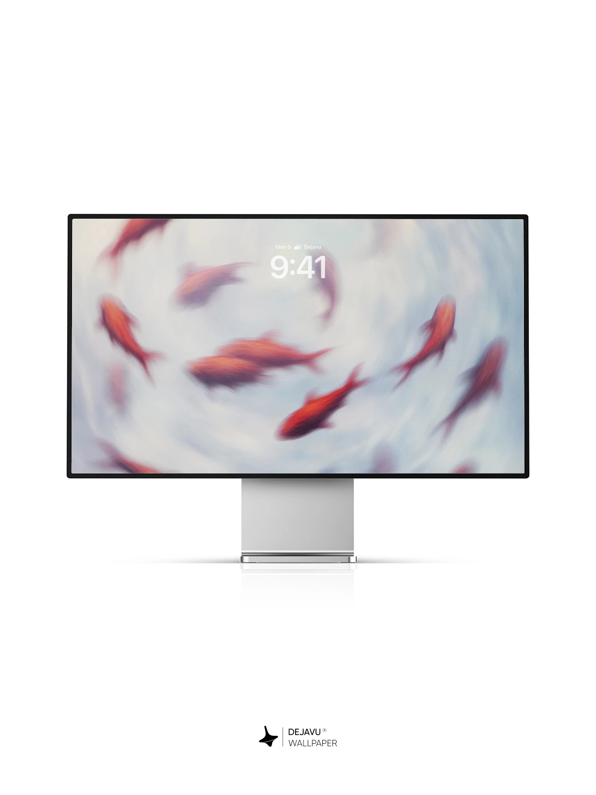 Whirlpool of Red Fish 8K Wallpaper