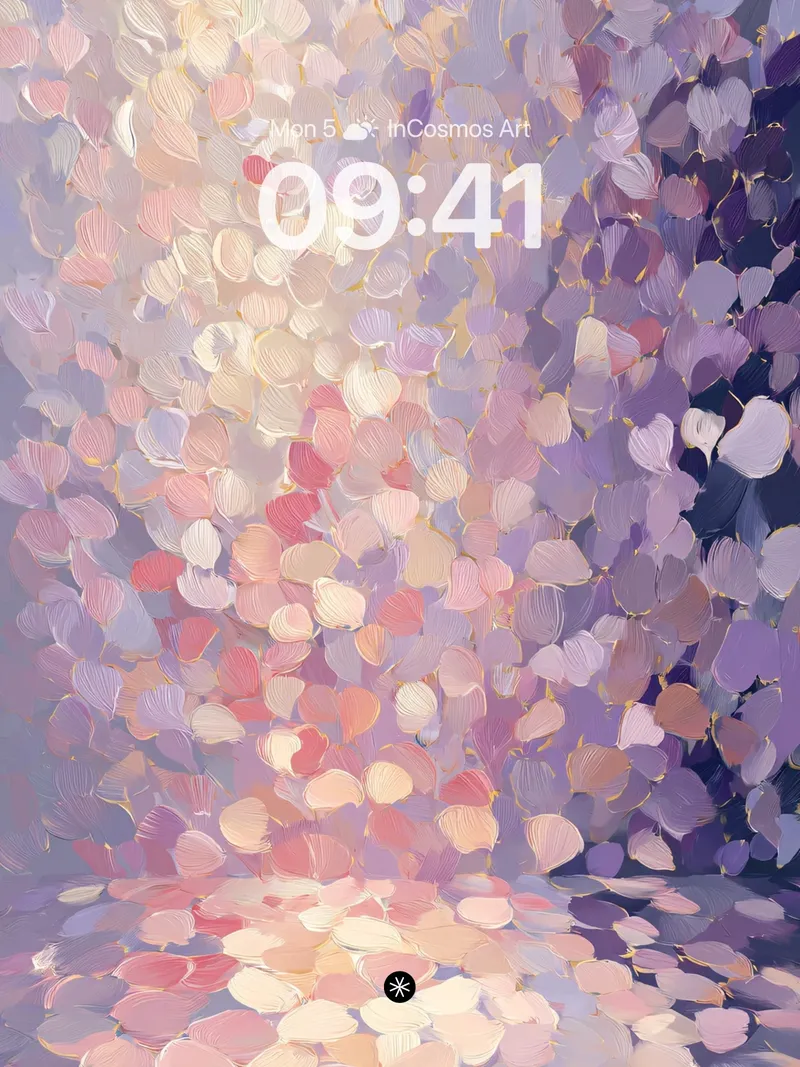 Whispering Petals Gradient Wallpaper in Soft Light