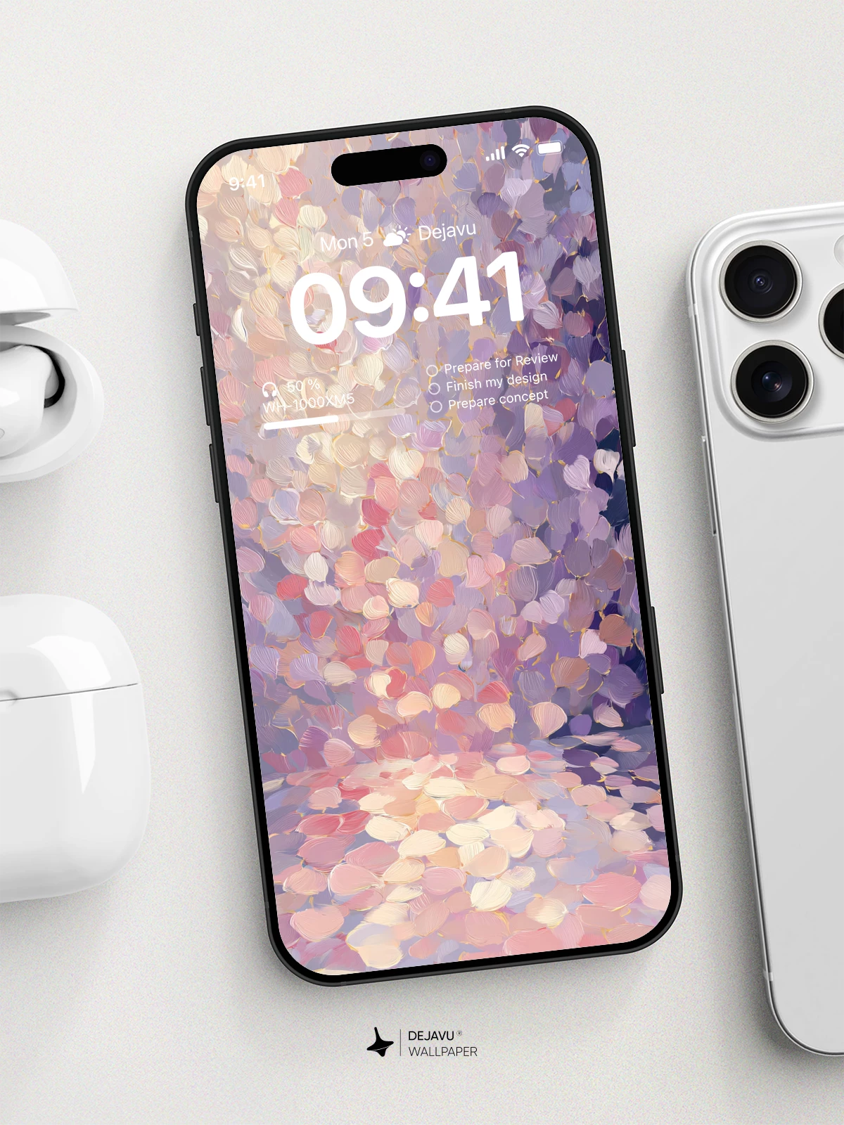 Soft Petals Wallpaper 8K | Abstract Floral Phone Background