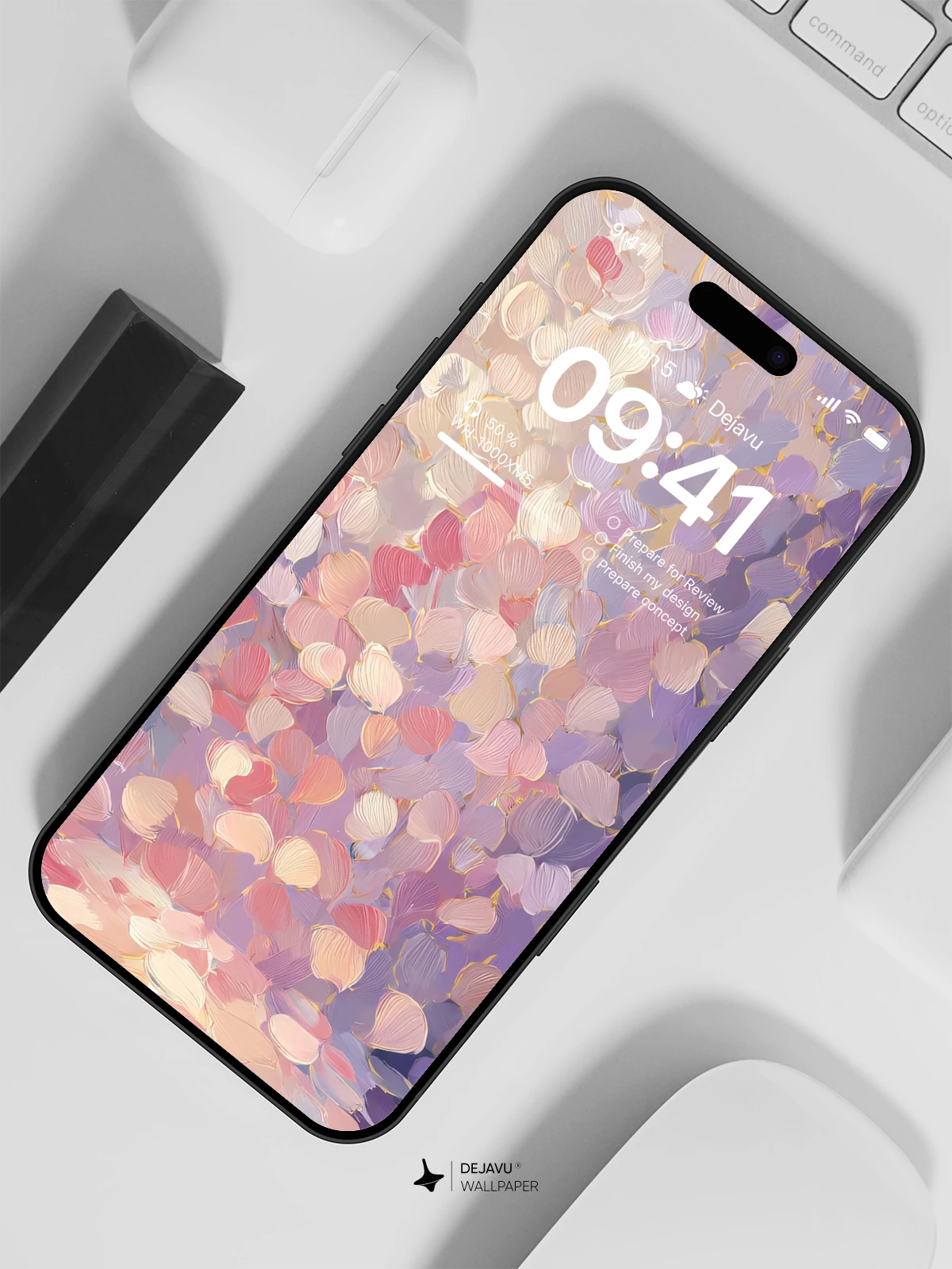 Soft Petals Wallpaper 8K | Abstract Floral Phone Background