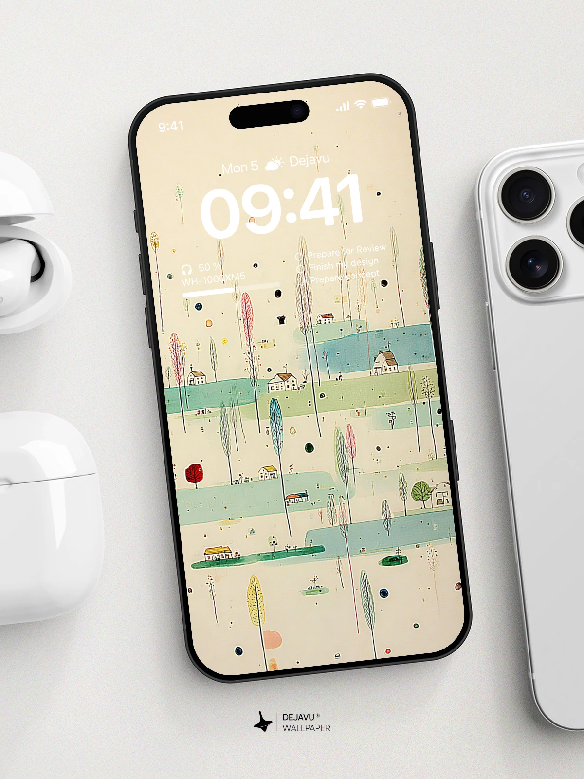 Whimsical Landscape Wallpaper 8K for iPhone and Android