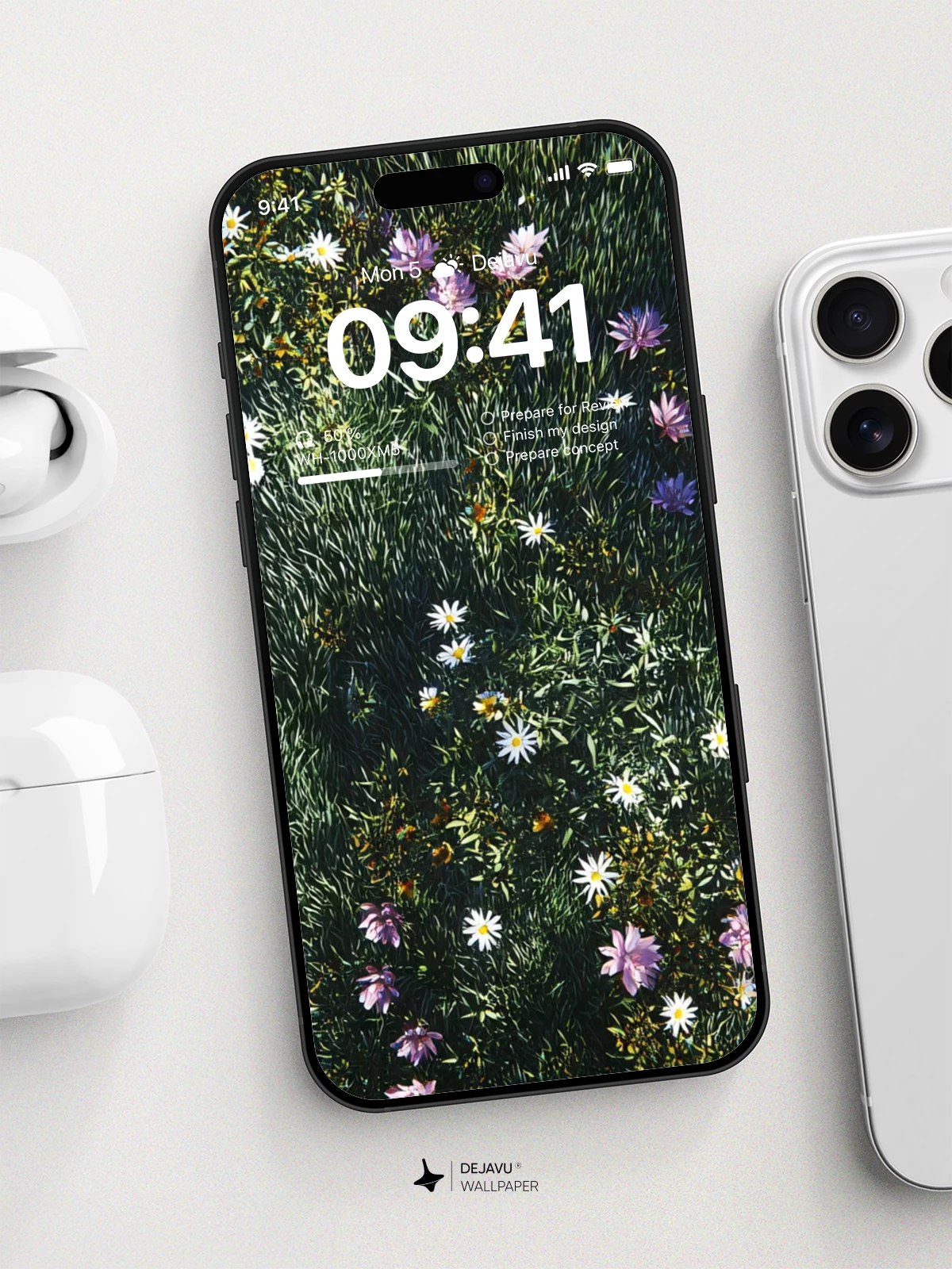 Wildflower Meadow 8K Wallpaper for iPhone and Android