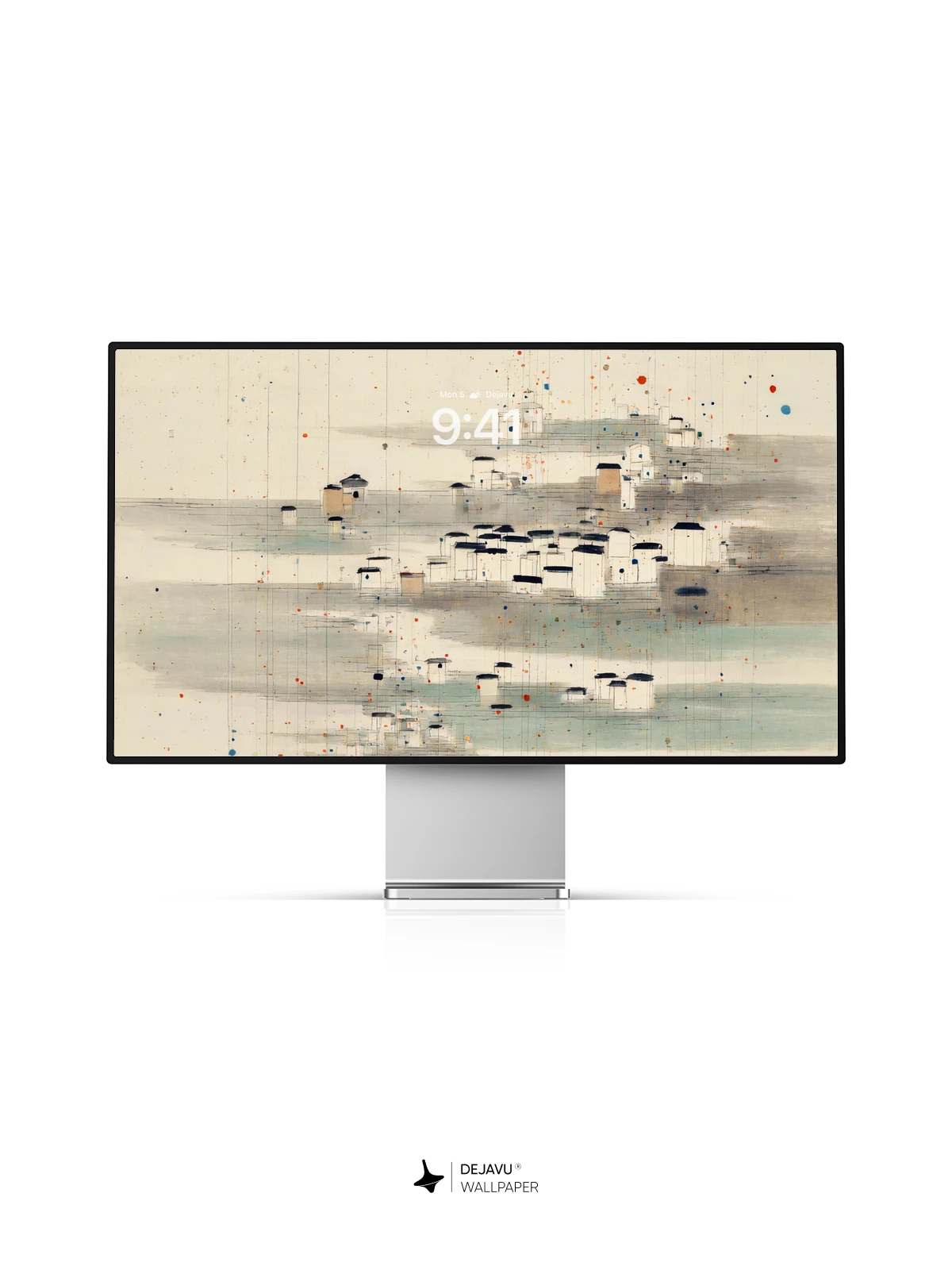 Wu Guanzhong Style Ink Wash Wallpaper 8K