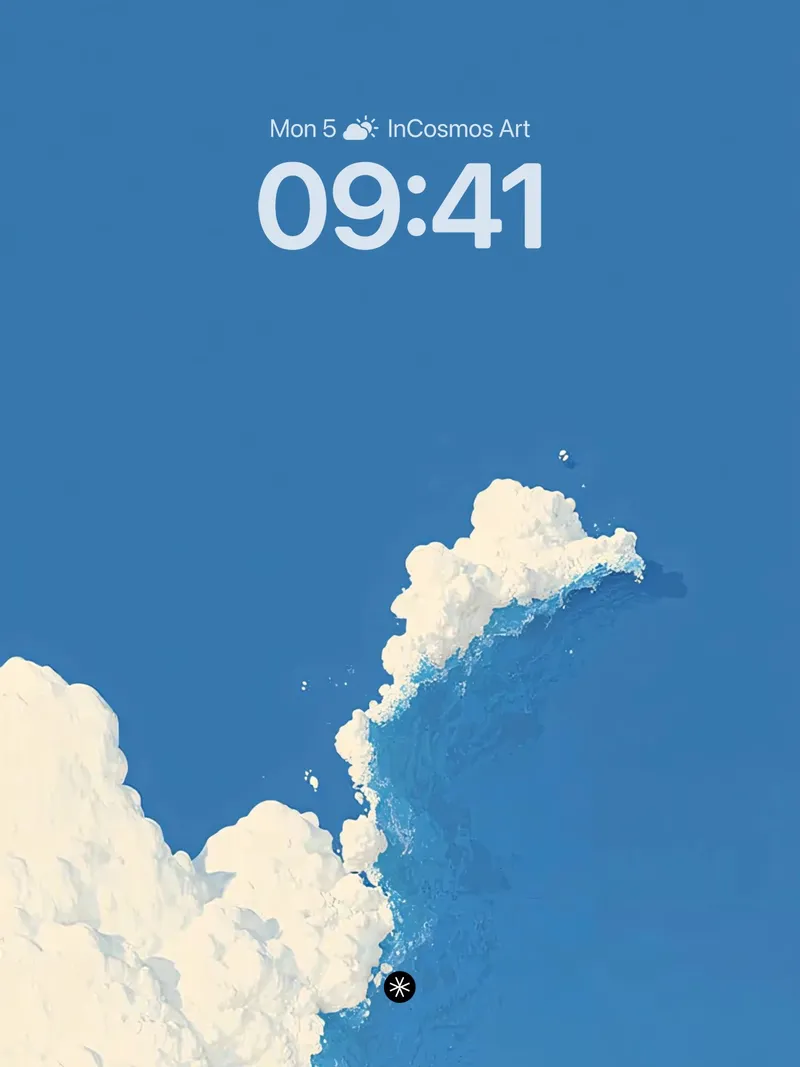 Serene Skies Minimalist Wallpaper for Summer Glow