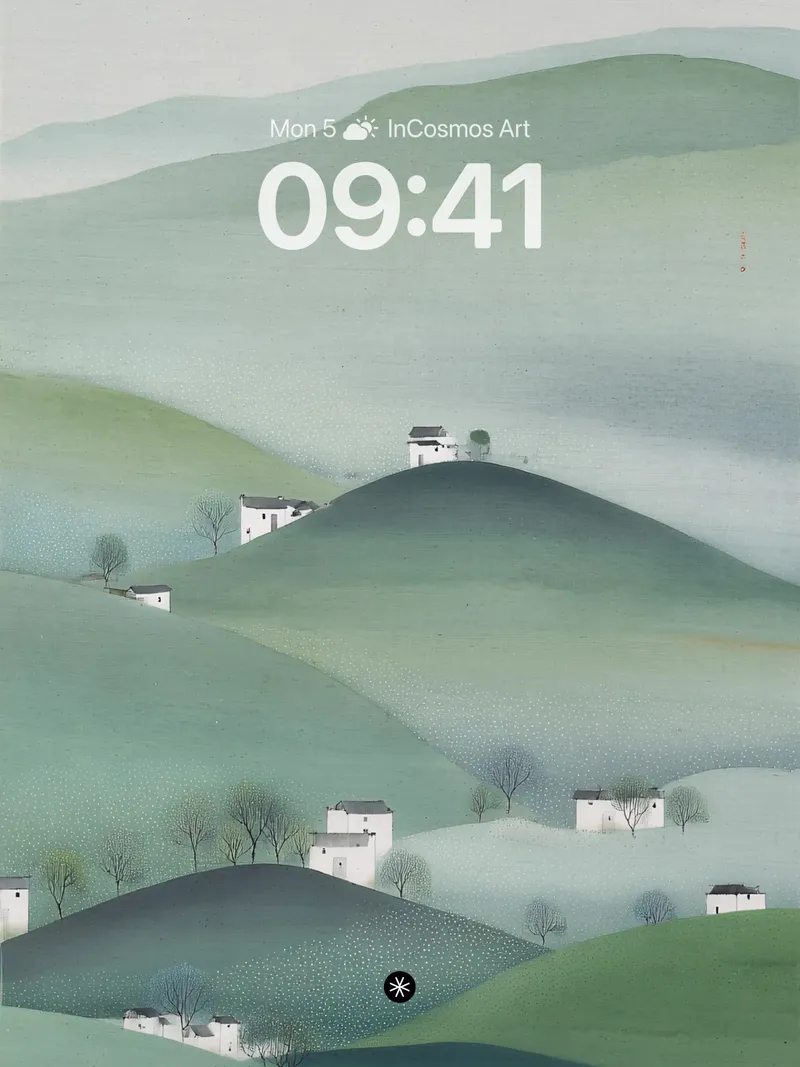 Misty Hillside Wallpaper with Whispering Valleys