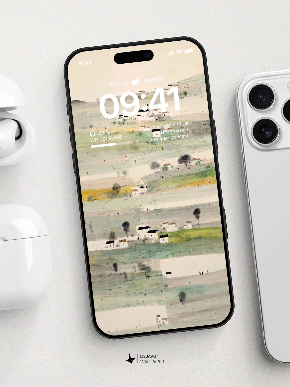 Layered Landscape 8K Wallpaper for iPhone and Android